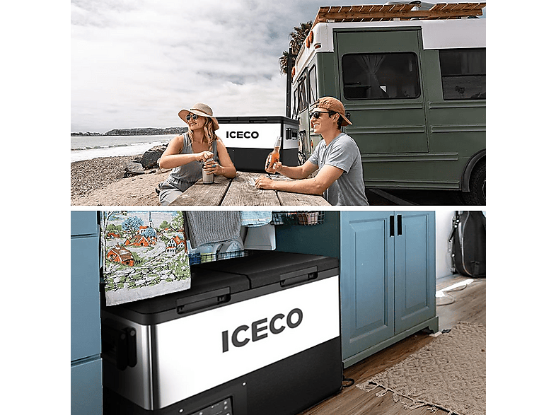 ICECO TCD55 12-24 Volt 55 Litre Çift Bölmeli Outdoor Kompresörlü