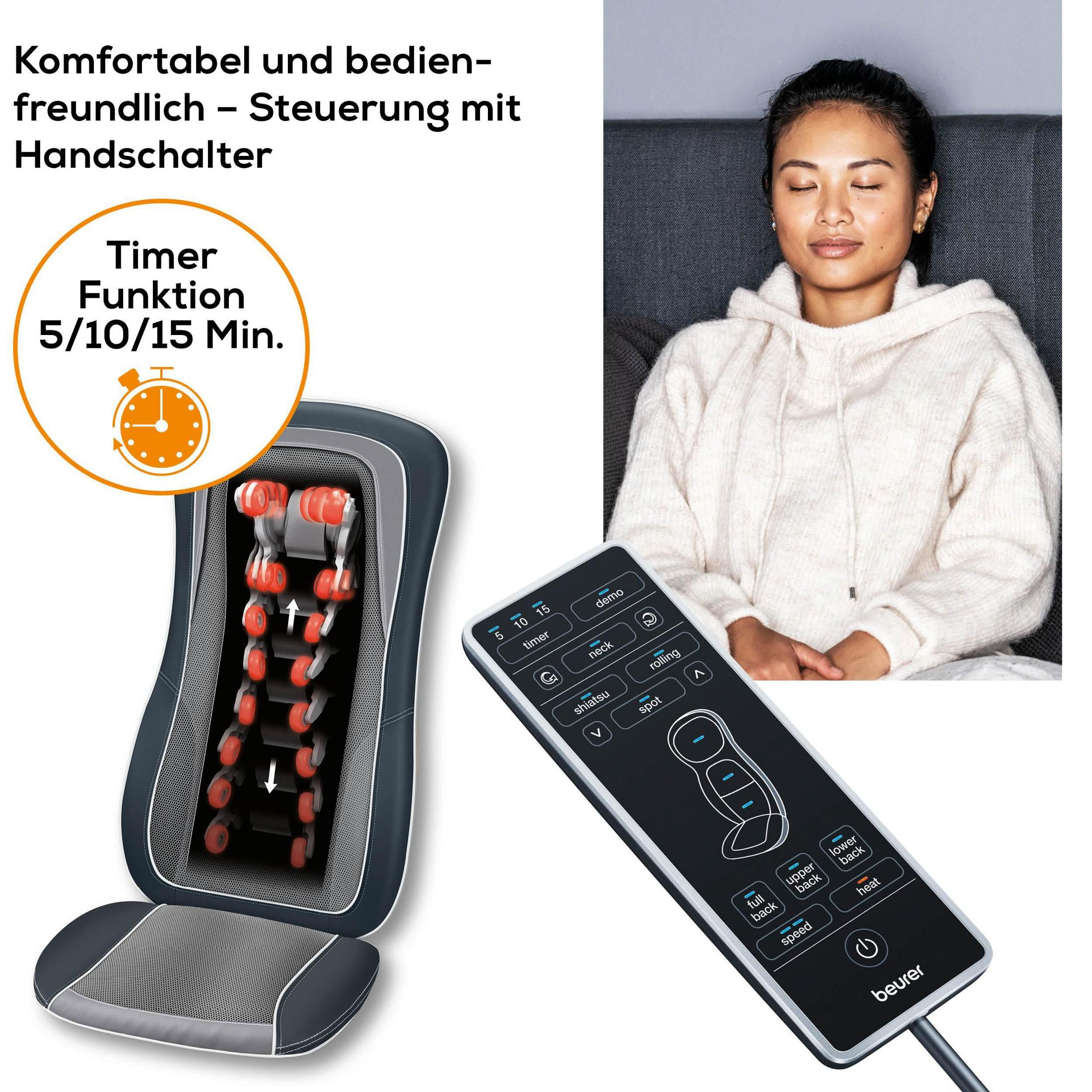 Massagegerät mit Fernbedienung und Timer-Funktion (5/10/15 Min.)