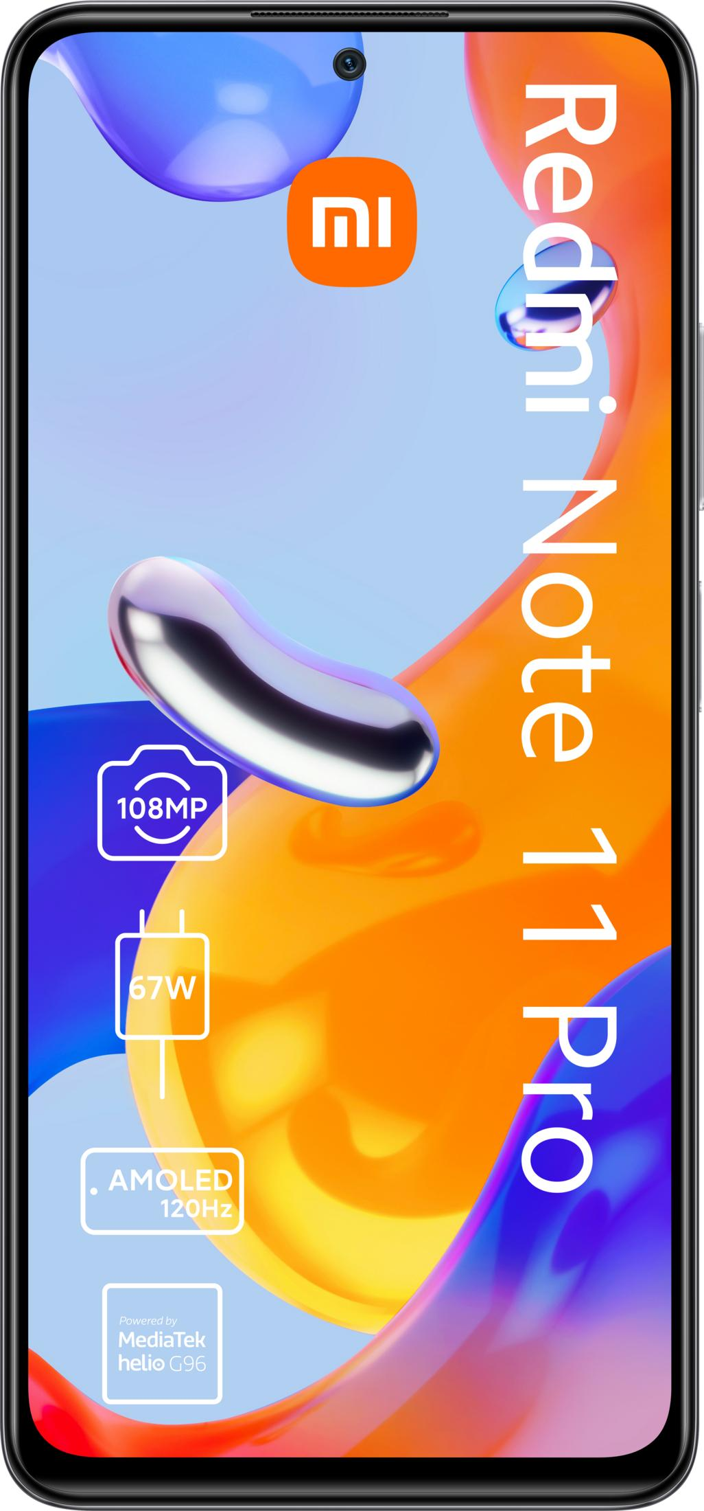 Redmi Note 11 Pro con 108MP, 67W, AMOLED 120Hz, MediaTek Helio G96.