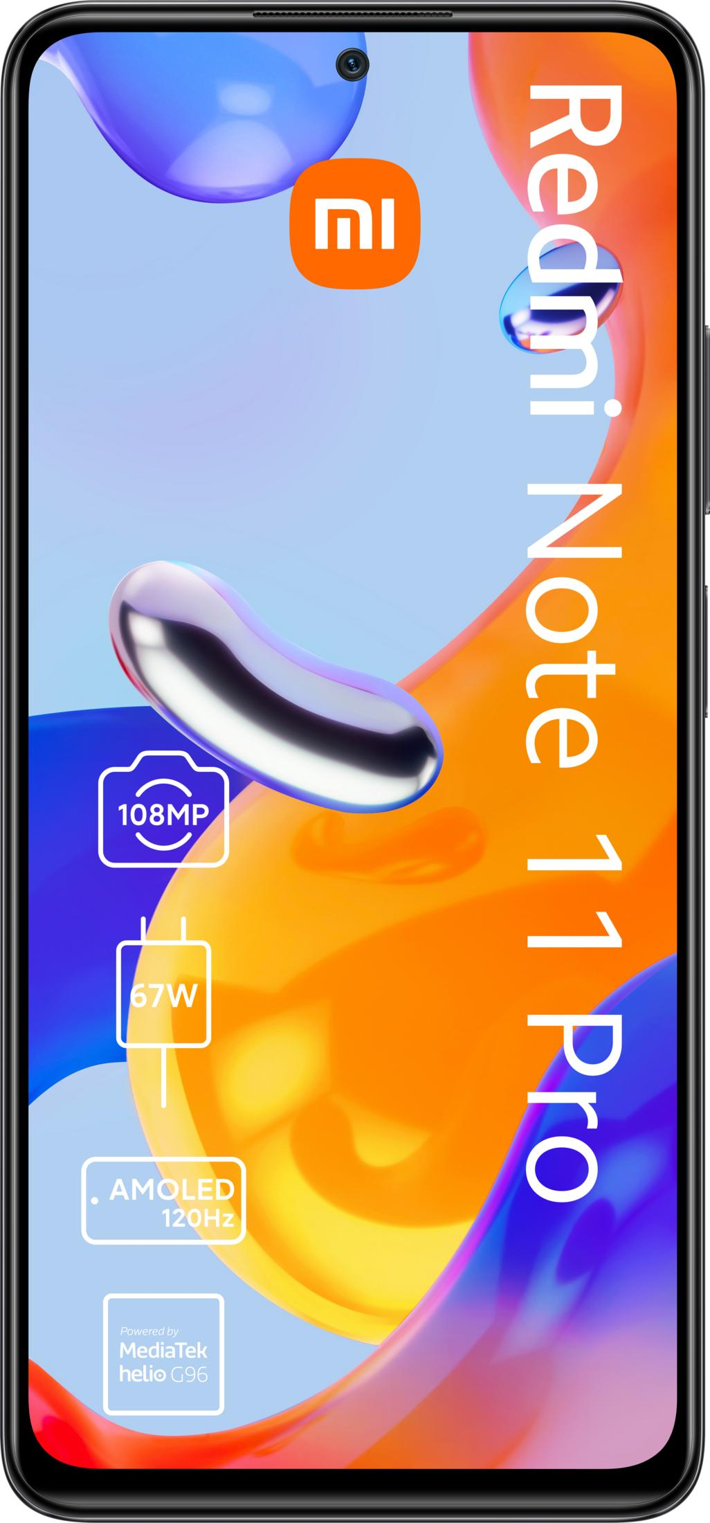 Xiaomi Redmi Note 11 Pro mit 108MP Kamera, 67W Ladung, AMOLED 120Hz.