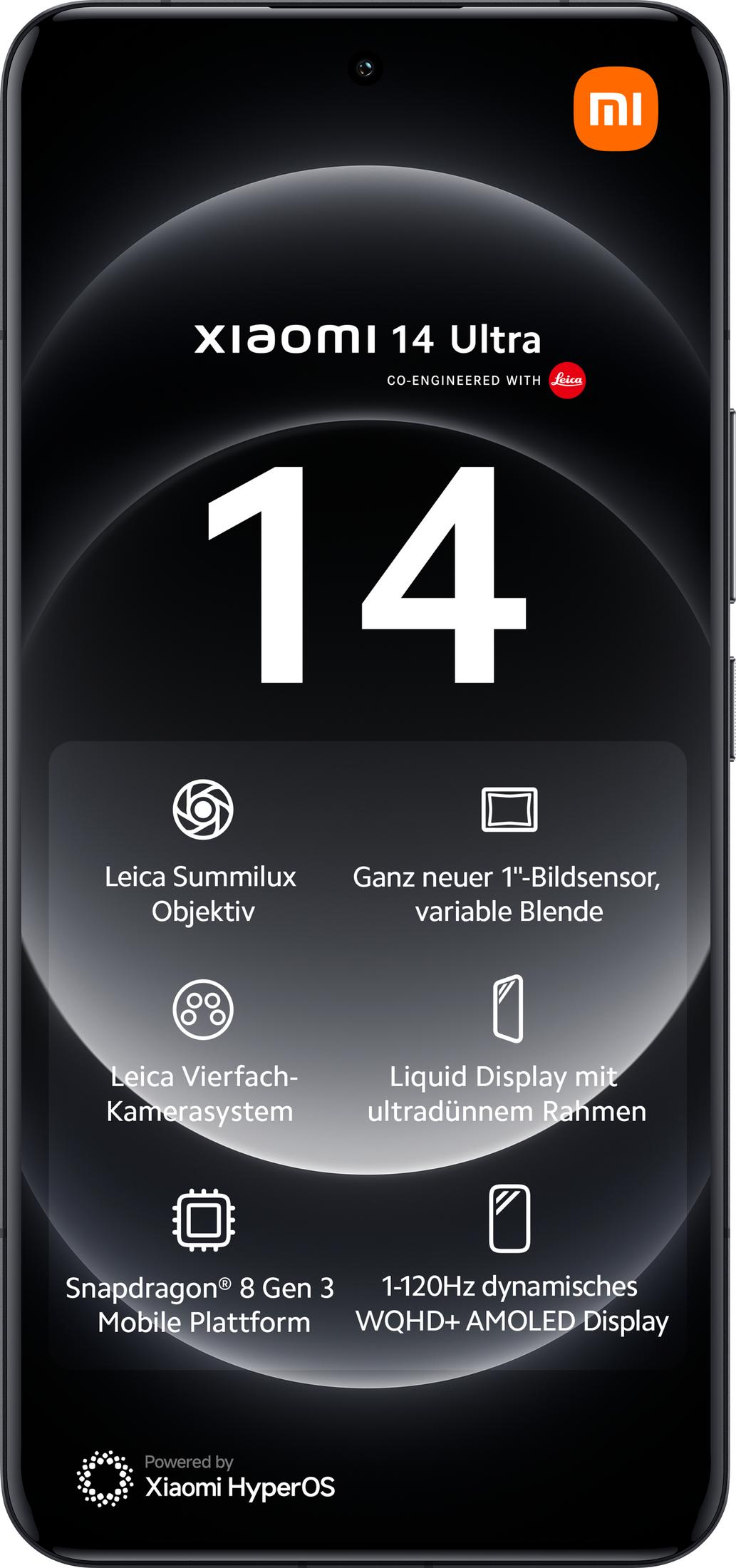 Xiaomi 14 Ultra mit Leica Optik, Snapdragon 8 Gen 3 & 120Hz Display.