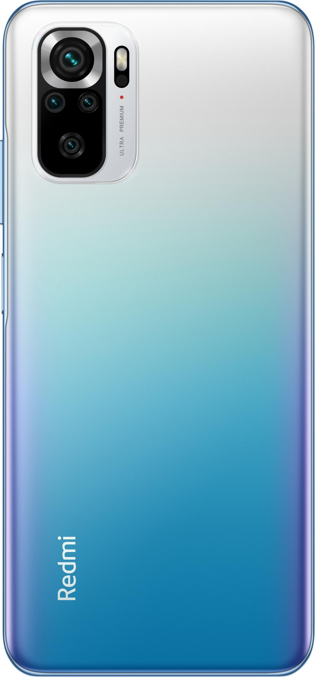 Dört kameralı akıllı telefonun arkası ve "Redmi" logosu.