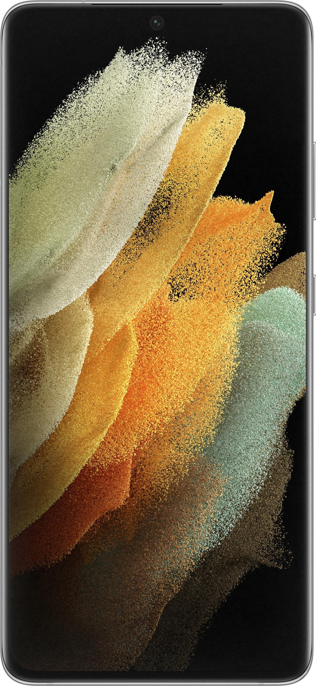 Abstrakte Swirls aus goldener, orangefarbener und grüner Partikeltextur auf schwarzem Hintergrund.