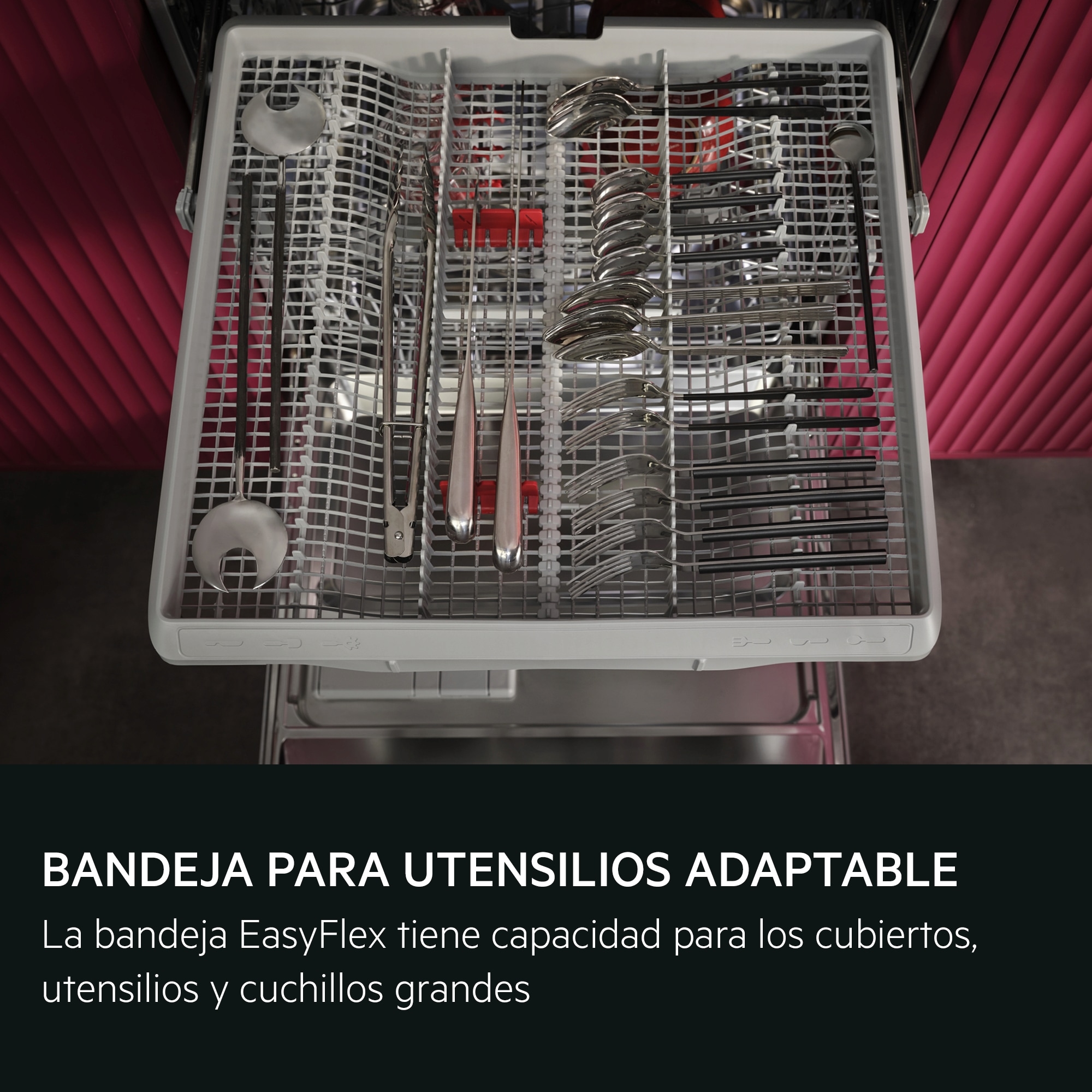 Cesta para cubiertos y utensilios en lavavajillas