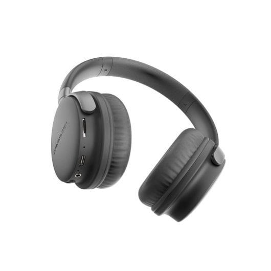 Cuffie nere over-ear con padiglioni imbottiti e archetto regolabile.