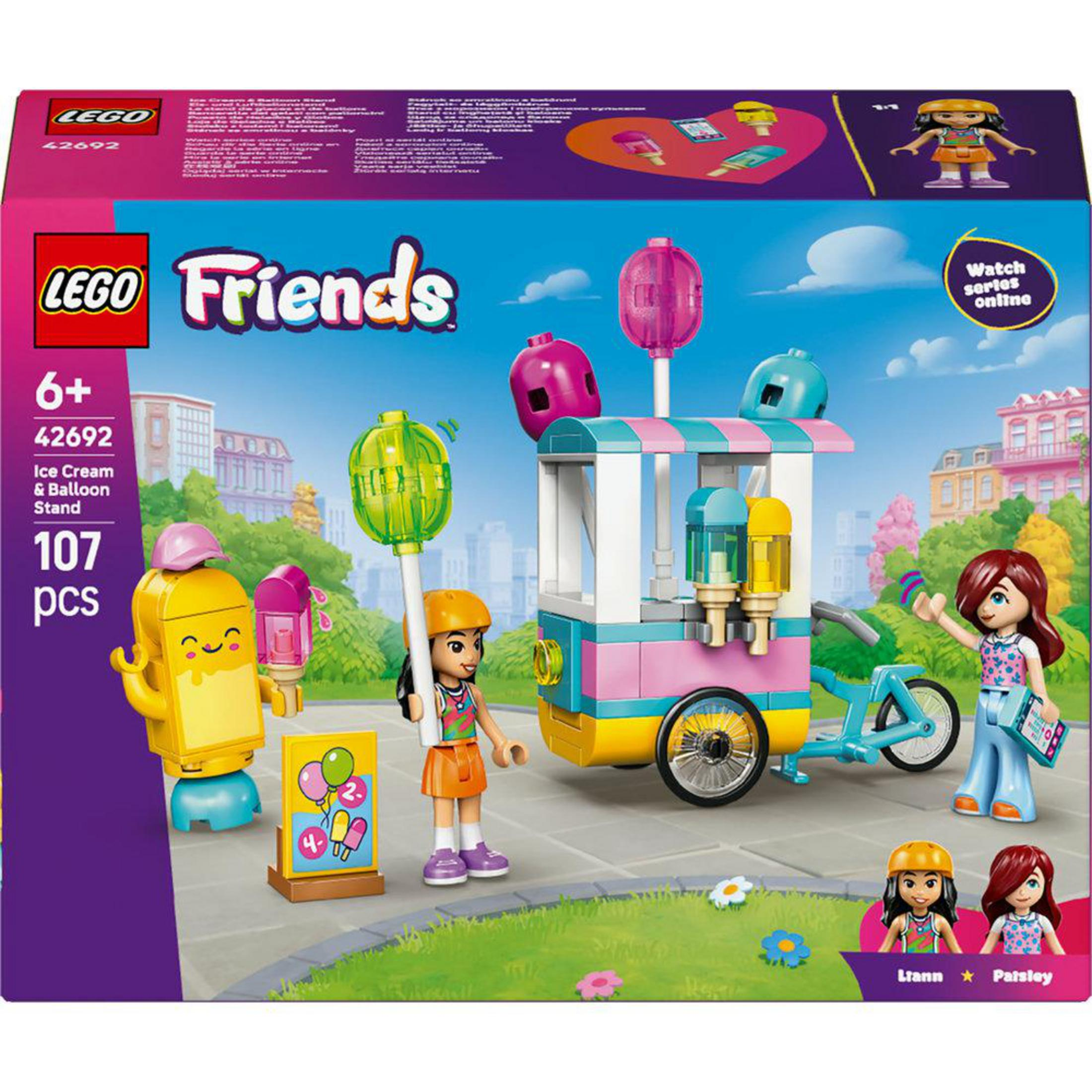 LEGO Friends Dondurma ve Balon Standı seti figürler ve aksesuarlar.