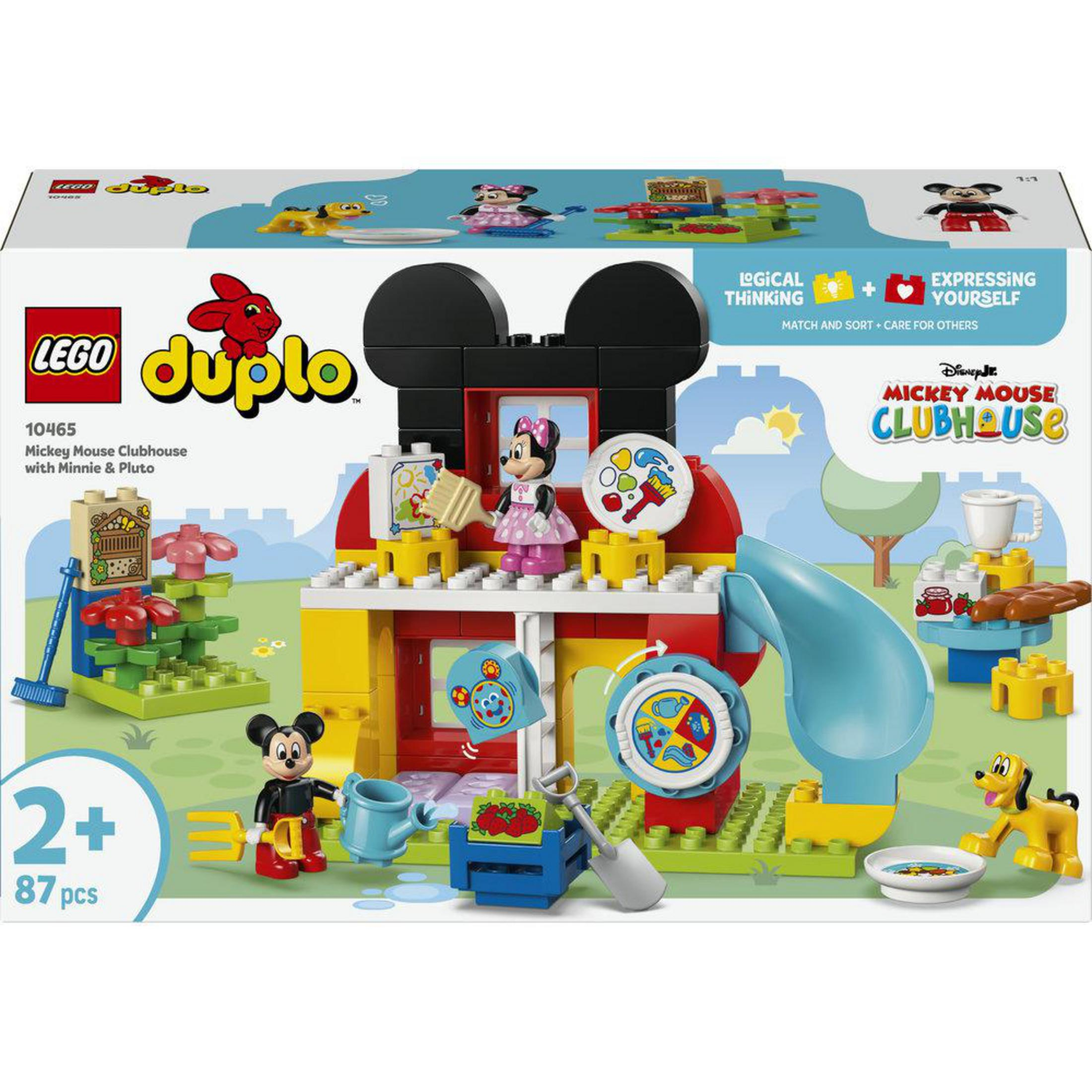 Zestaw LEGO Duplo Klub Przyjaciół Myszki Miki z Minnie i Plutonem.
