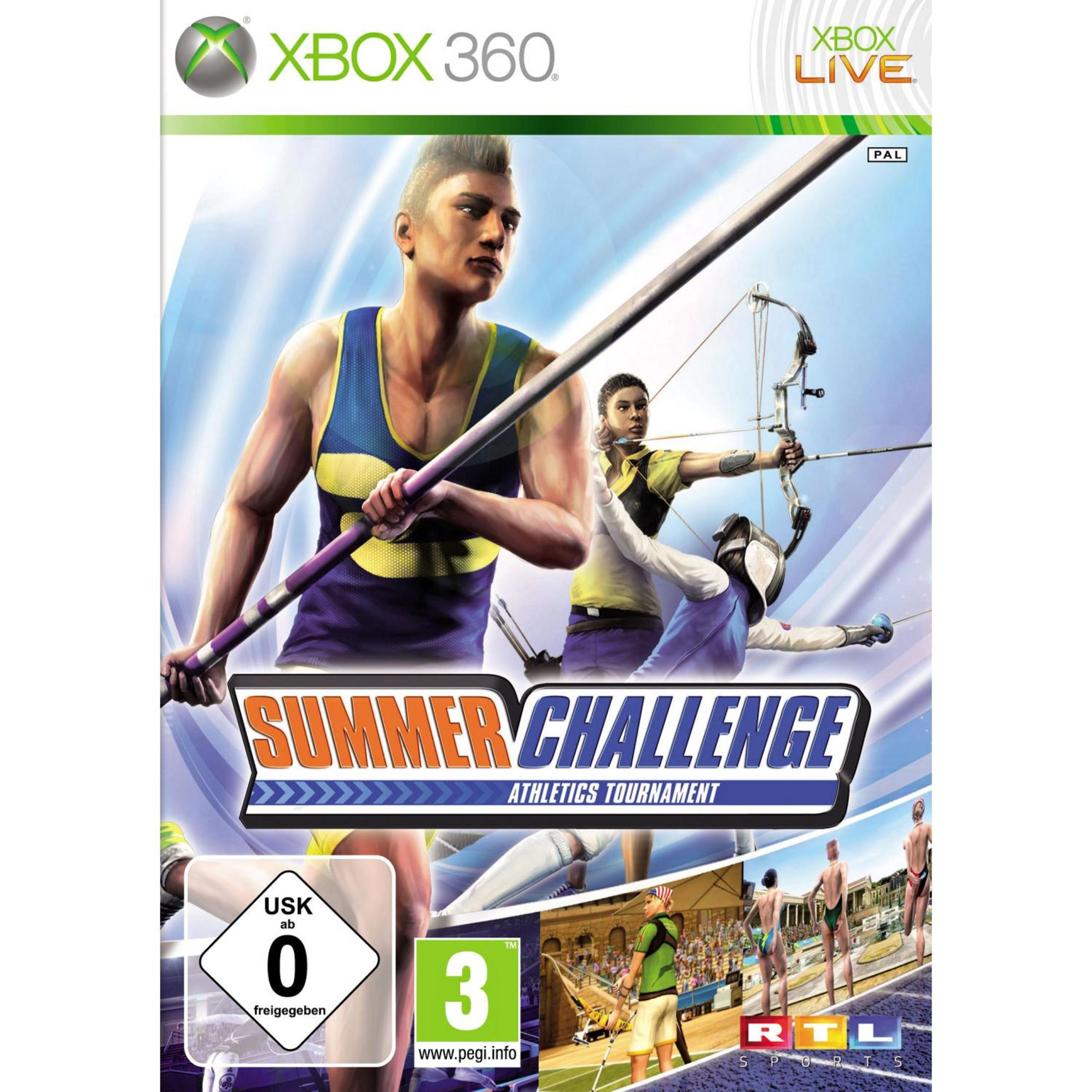 Xbox 360 Spiel "Summer Challenge", Athleten bei Bogenschießen und Leichtathletik