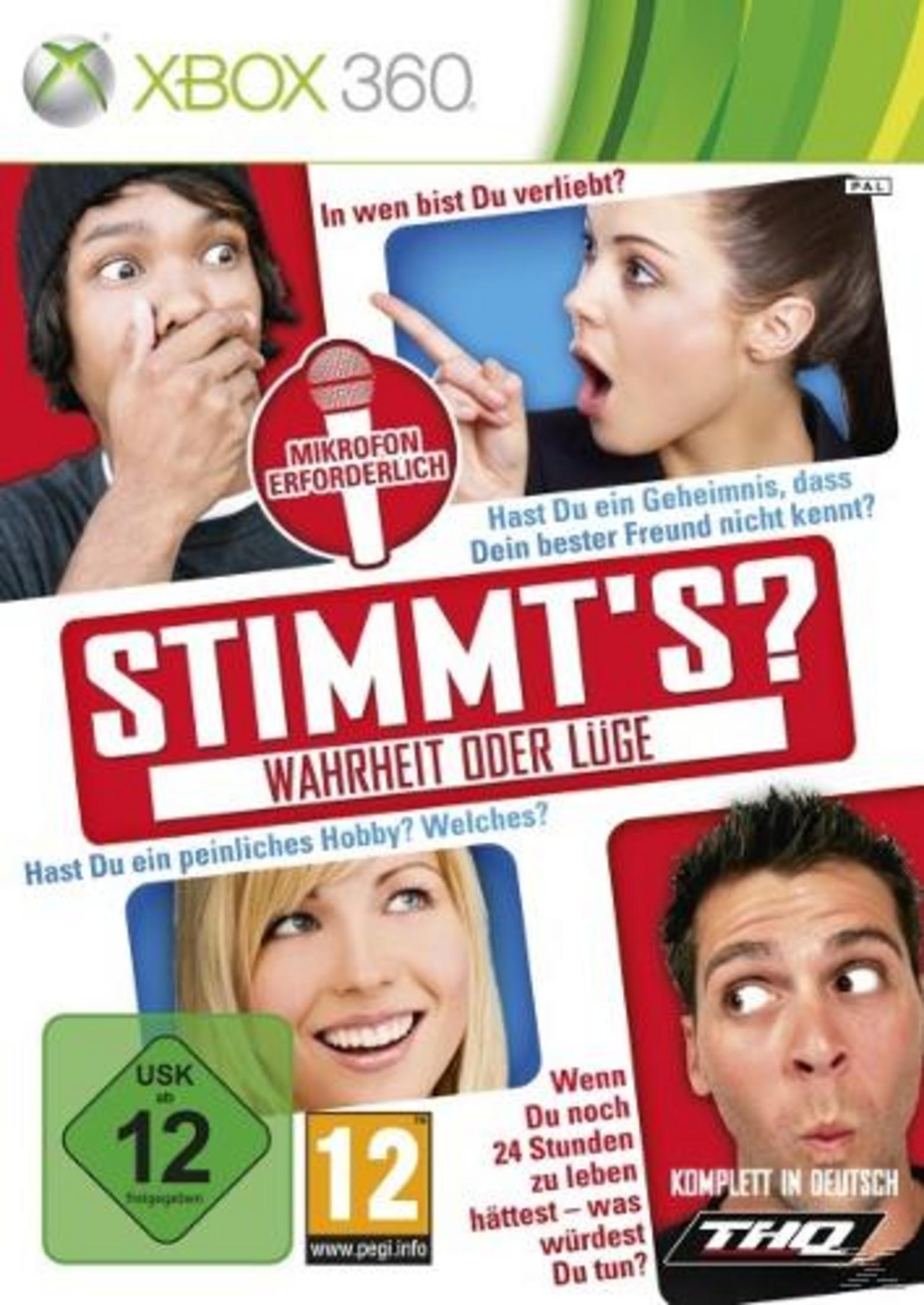 Xbox 360 Spielcover mit jungen Leuten, Mikrofon-Symbol und USK 12.