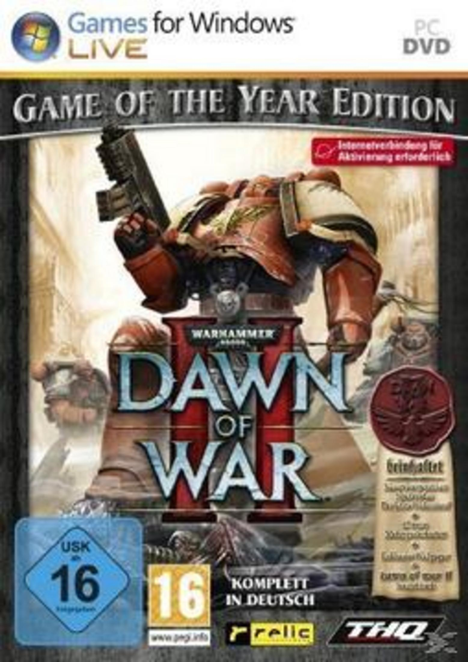 PC-Spiel "Dawn of War II Game of the Year Edition" mit Space Marine.