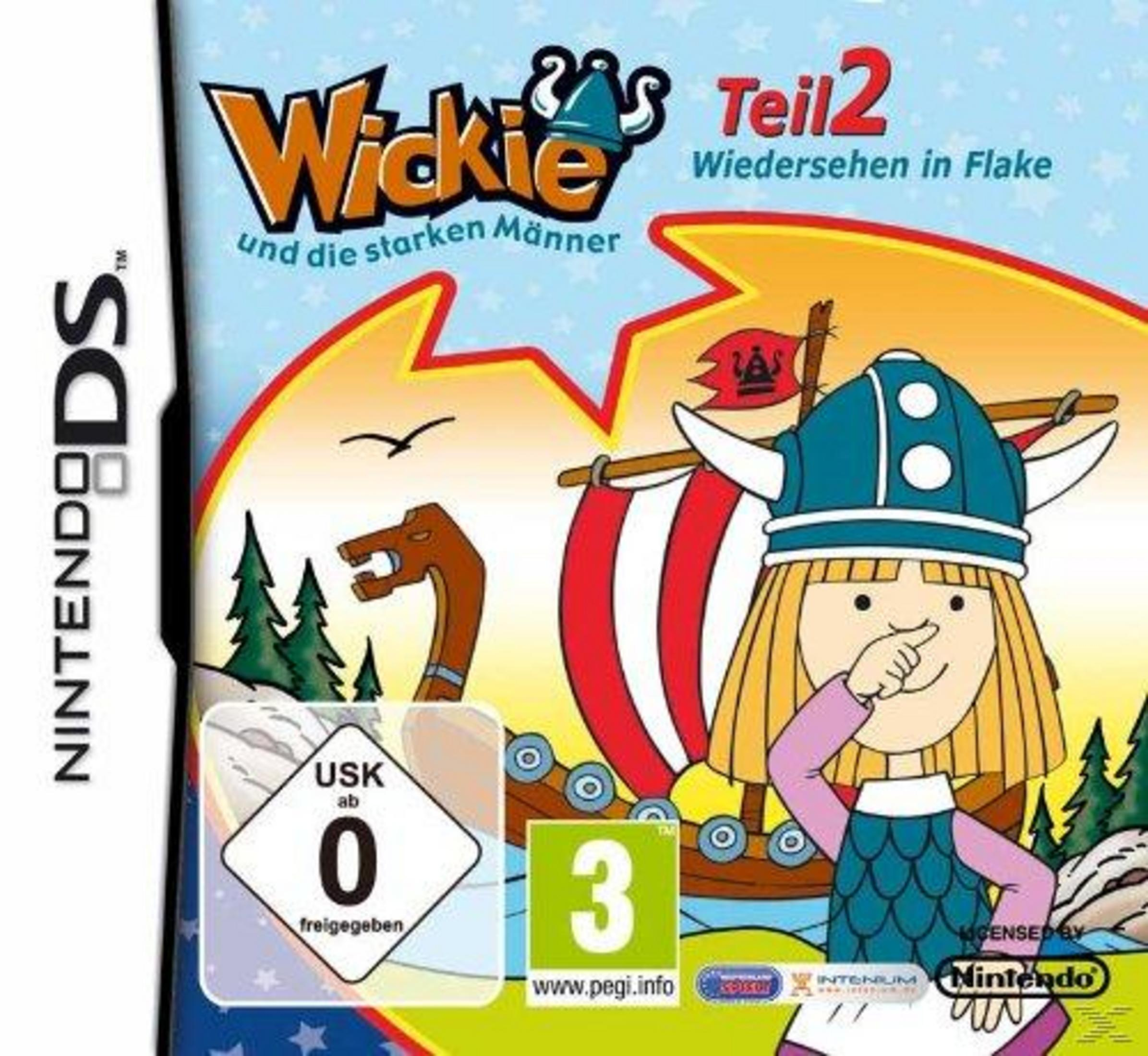 Wickie und die starken Männer Teil 2 Cover mit einem Wikingermädchen und einem Drachen.