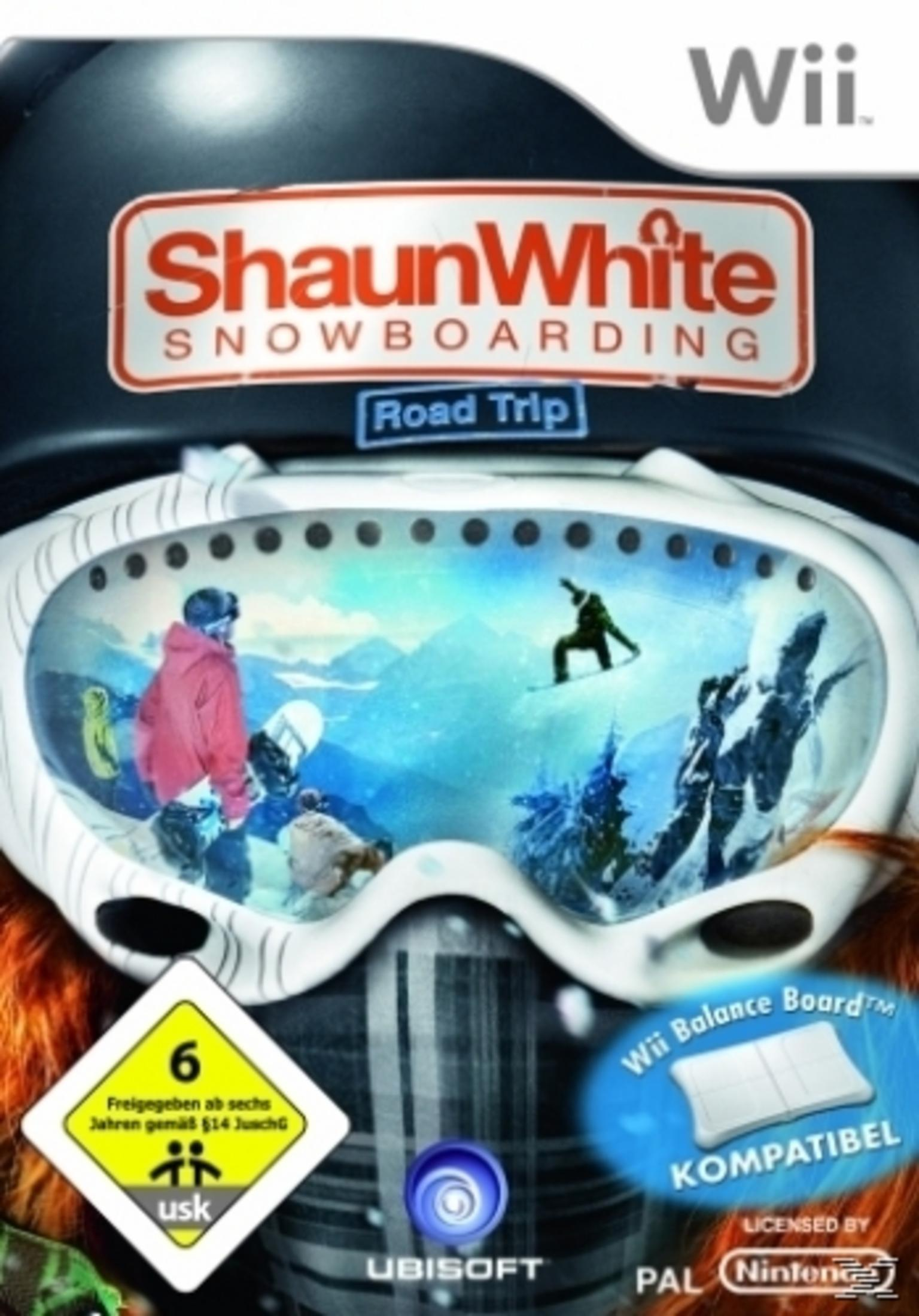 Wii-Spiel "Shaun White Snowboarding: Road Trip" mit Skibrille und Altersfreigabe 6.