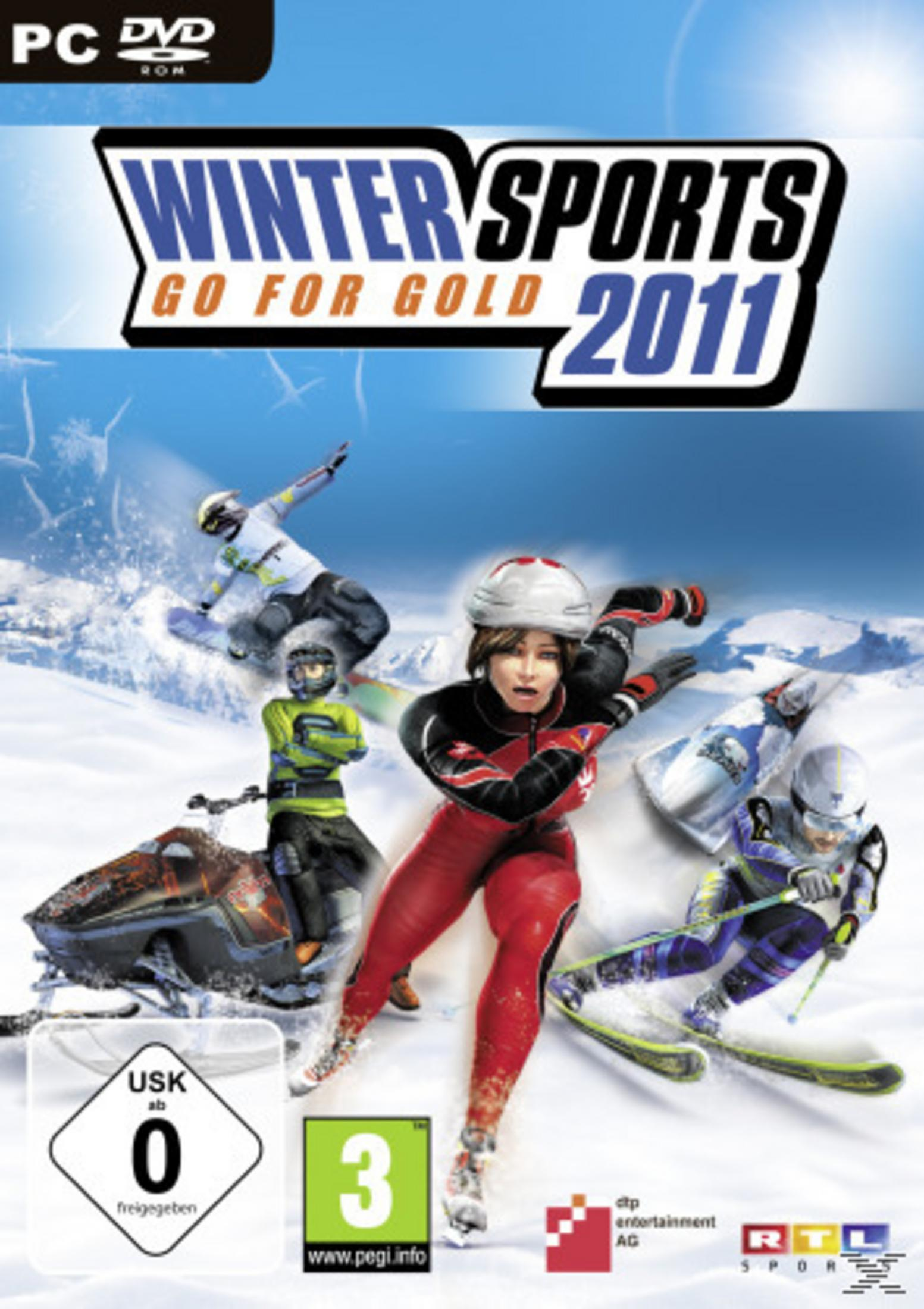 Spieler in Wintersportarten wie Skifahren, Snowboarden und Rodeln.