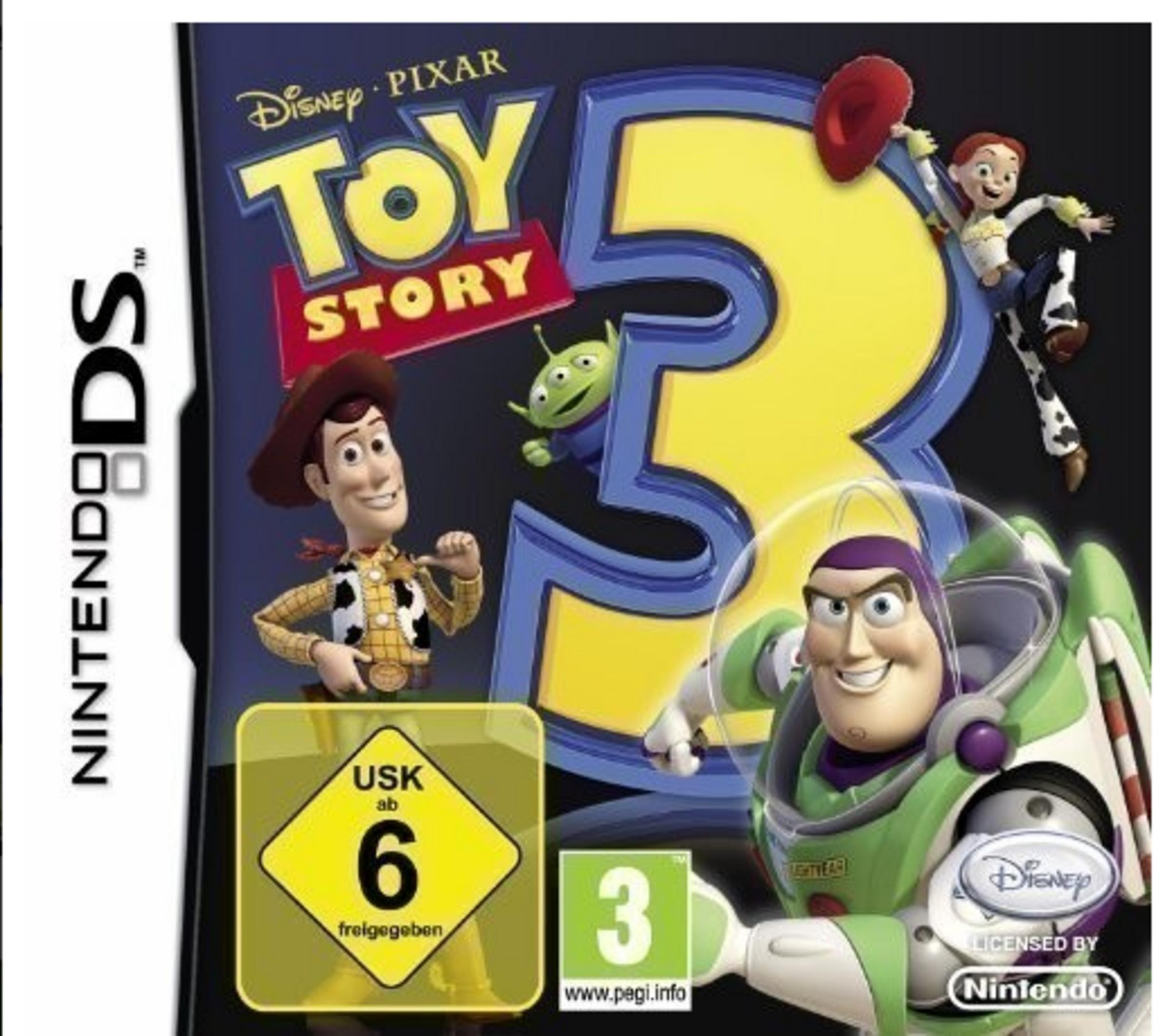 Nintendo DS Spielhülle Toy Story 3 mit Woody, Buzz und Jessie.