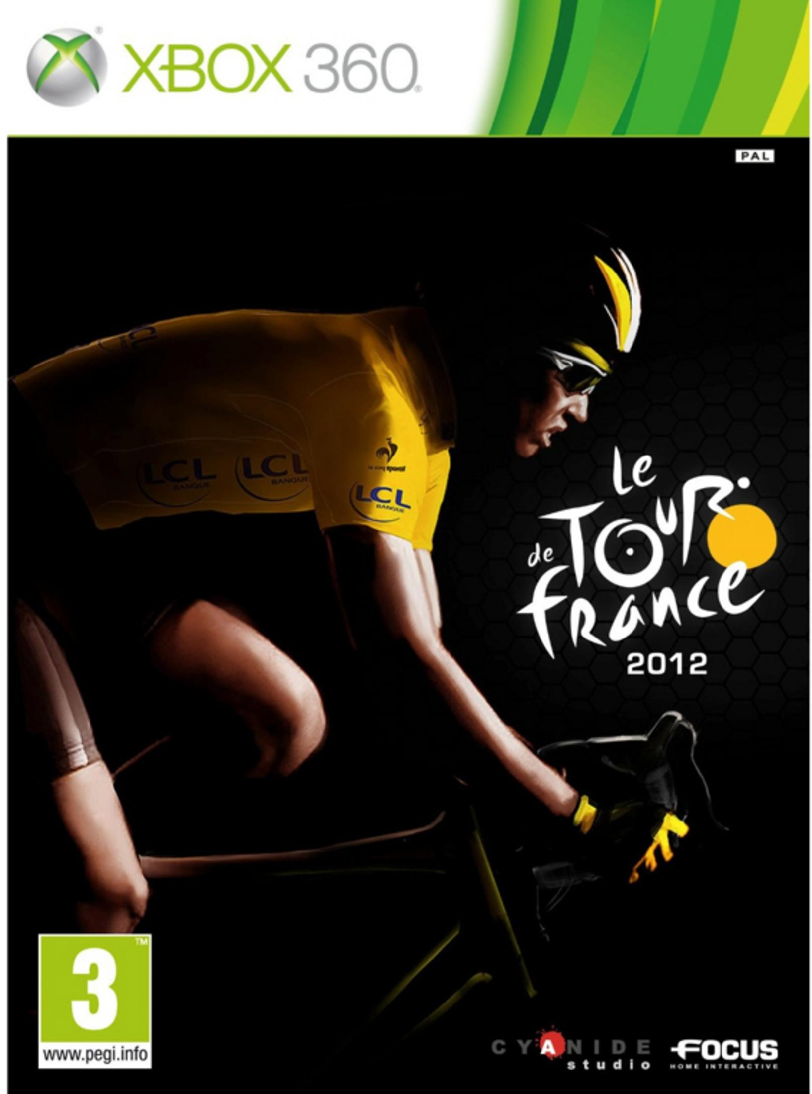 Ein Radfahrer im gelben Trikot fährt bei Tour de France 2012.