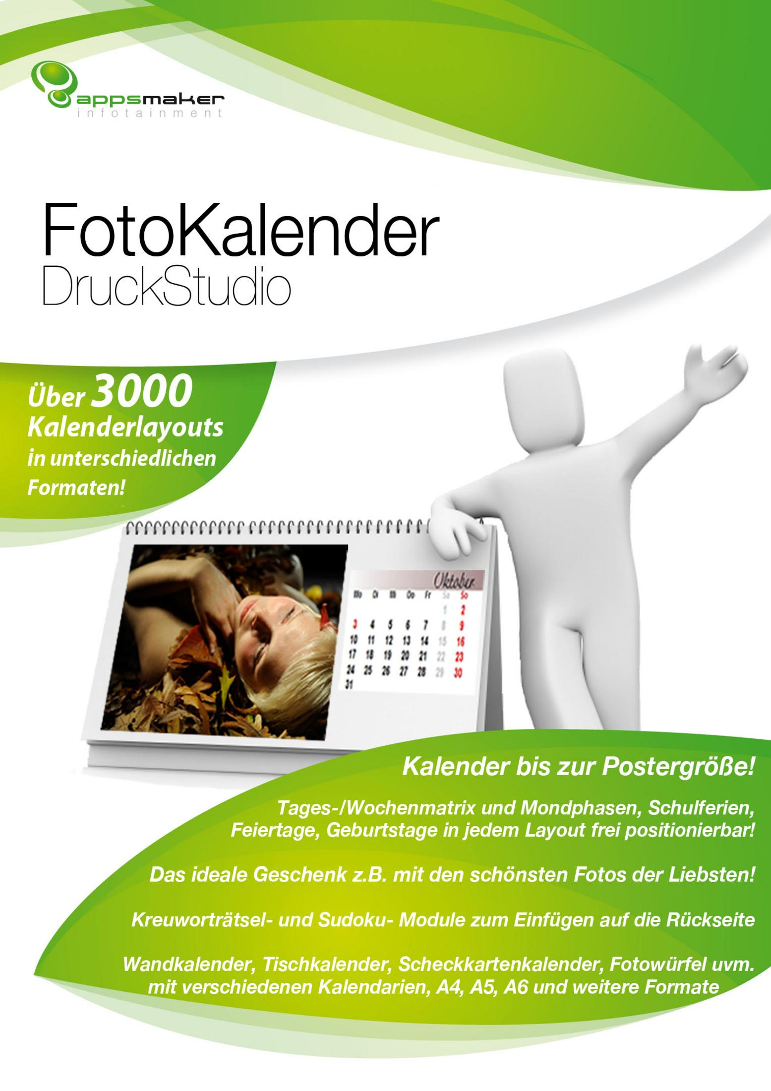 Ein 3D-Männchen lehnt an einem Kalender mit Monatsansicht Oktober.