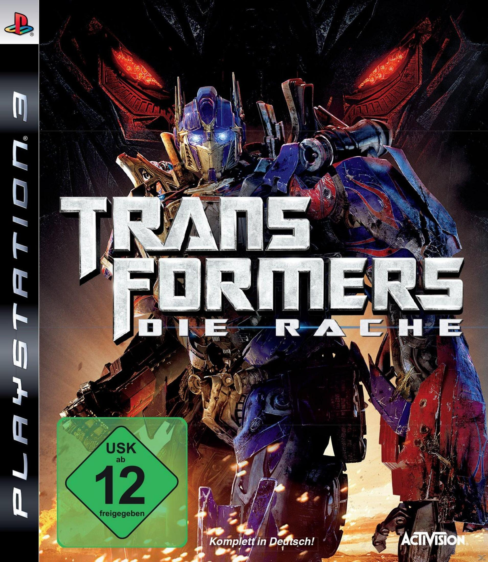 Transformers: Die Rache Cover mit Optimus Prime und einem roten Decepticon.