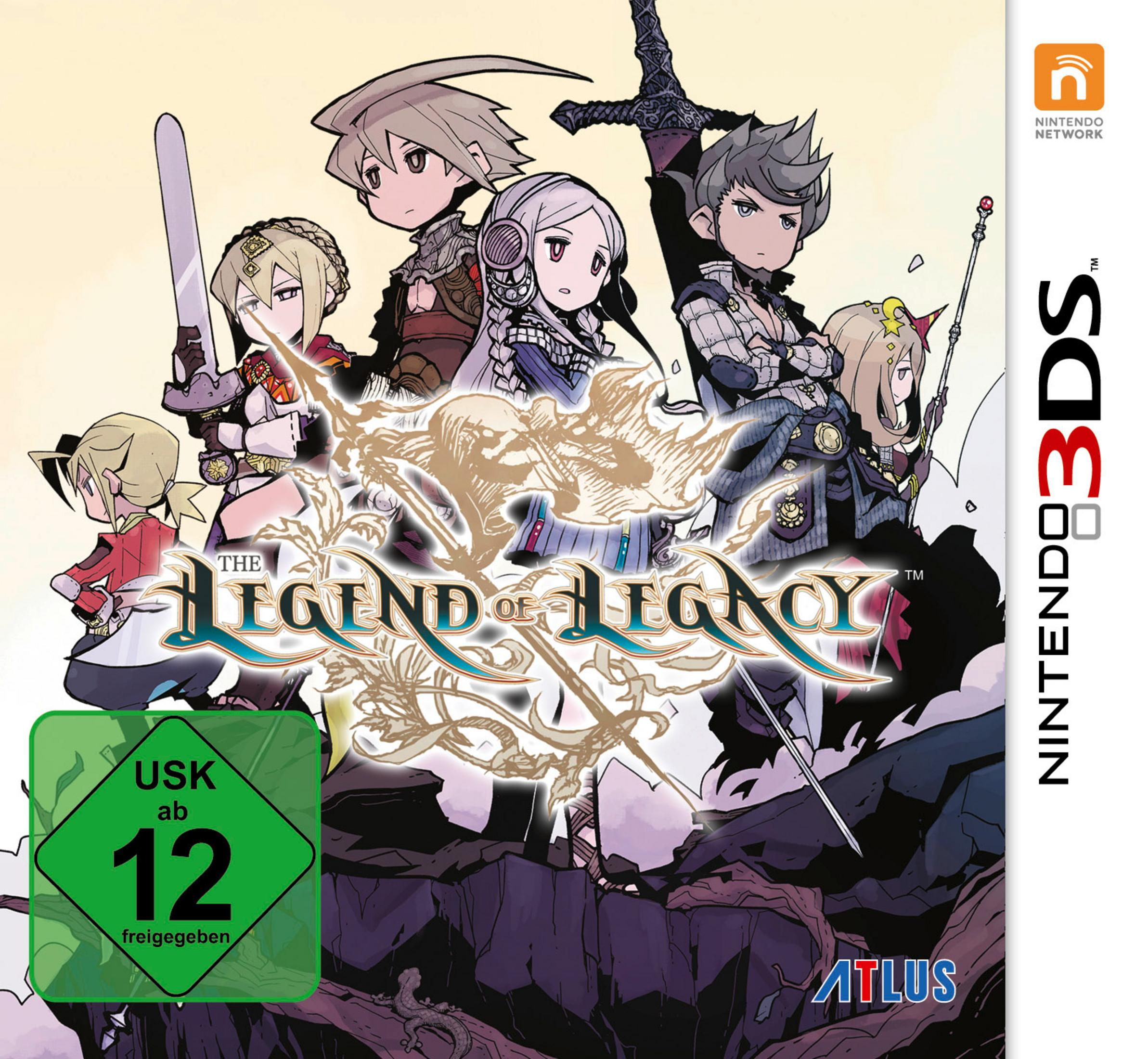 Die Legende von Legacy-Charakteren auf dem Nintendo 3DS-Cover.