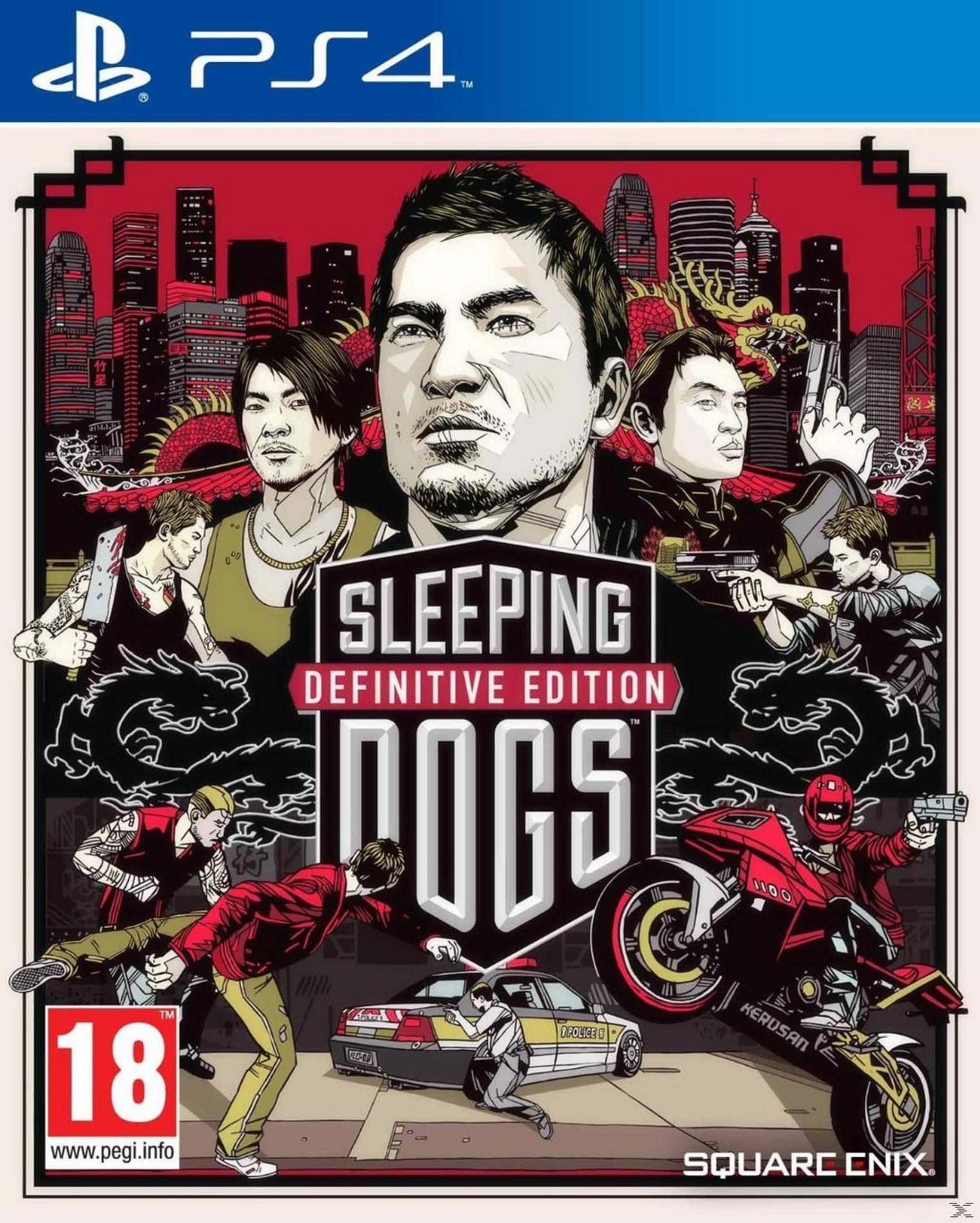Couverture de jeu PS4 : Scène d'action avec hommes, moto, police et ville.