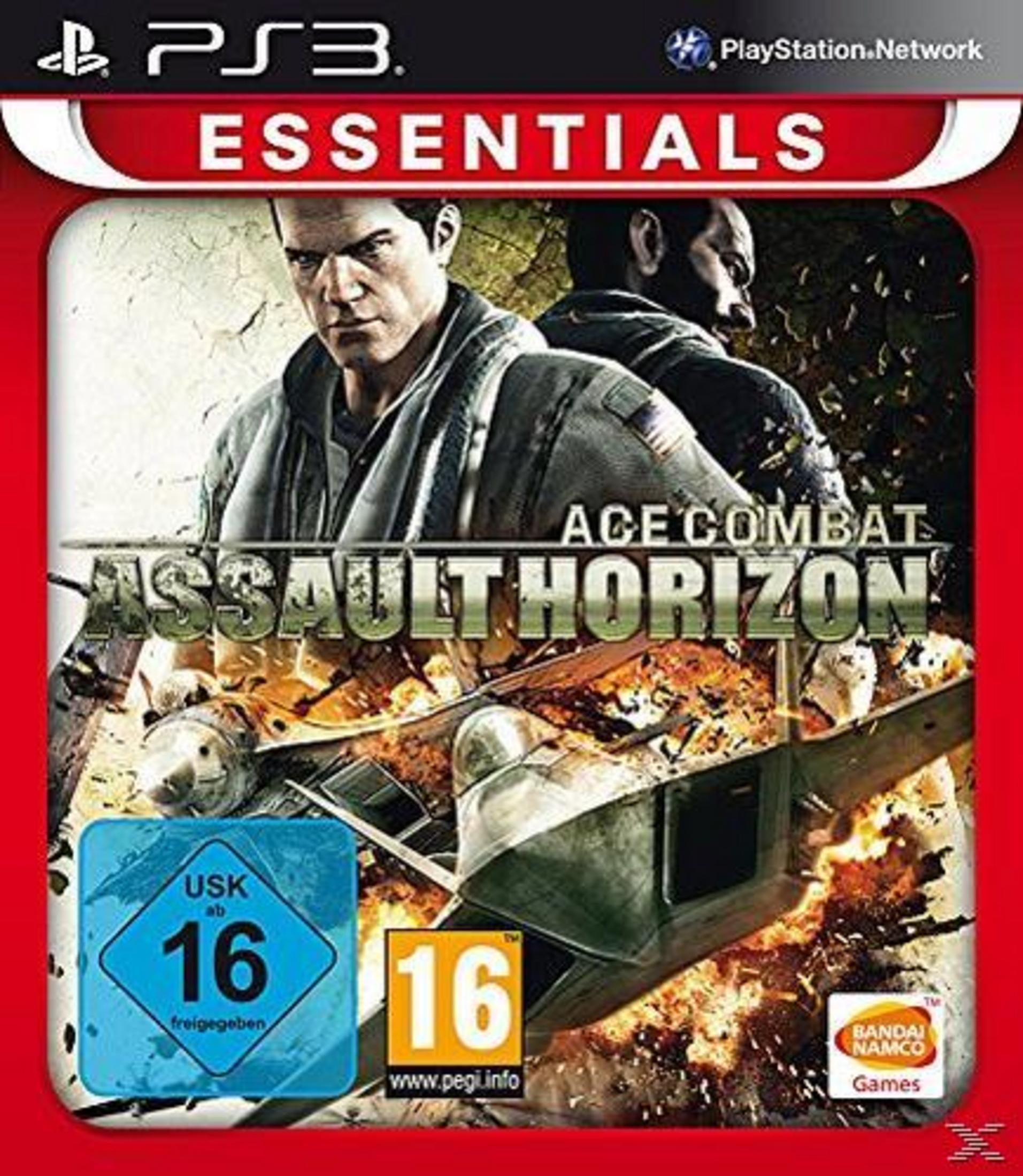 PS3 Spiel "Ace Combat Assault Horizon" mit zwei Piloten und Flugzeugen.