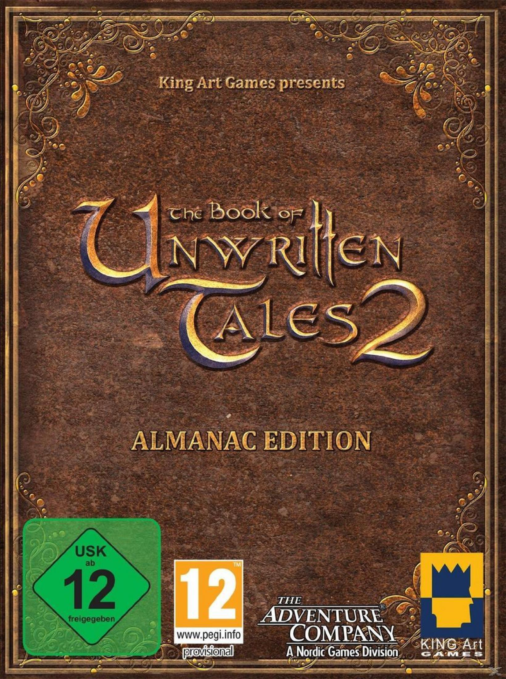Spielcover für "The Book of Unwritten Tales 2 Almanac Edition" mit USK 12 & PEGI 12.