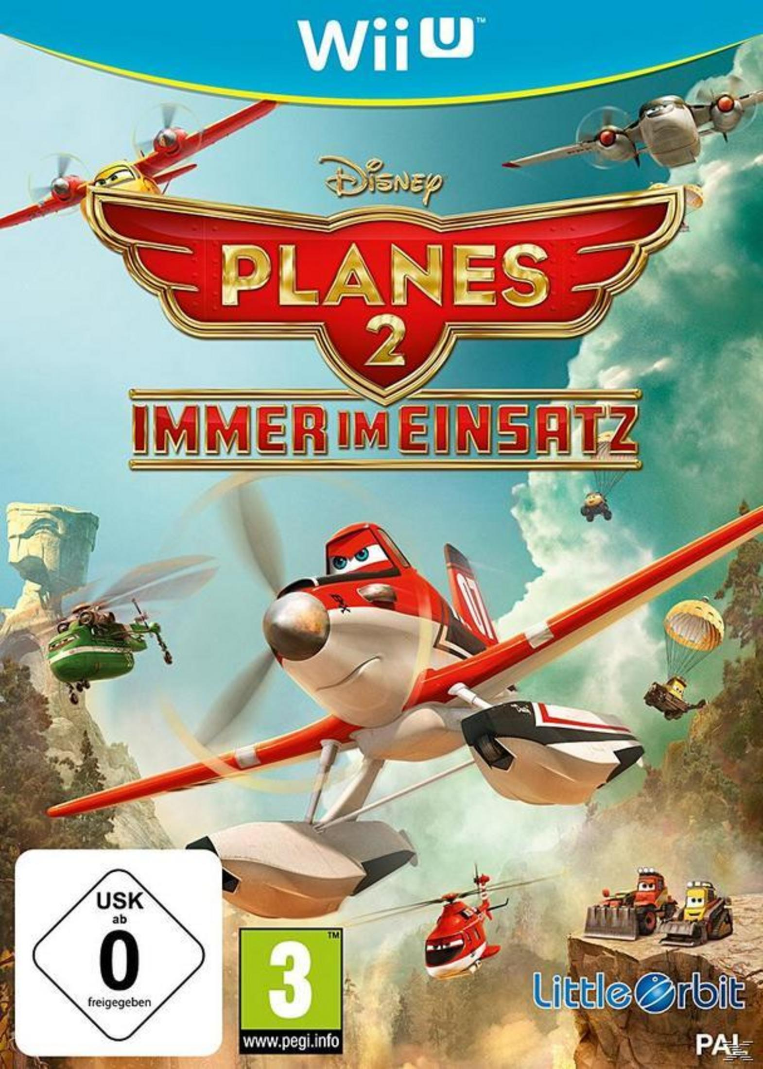 Die Wii U-Hülle von Disney Planes 2 mit Charakteren und Flugzeugen.