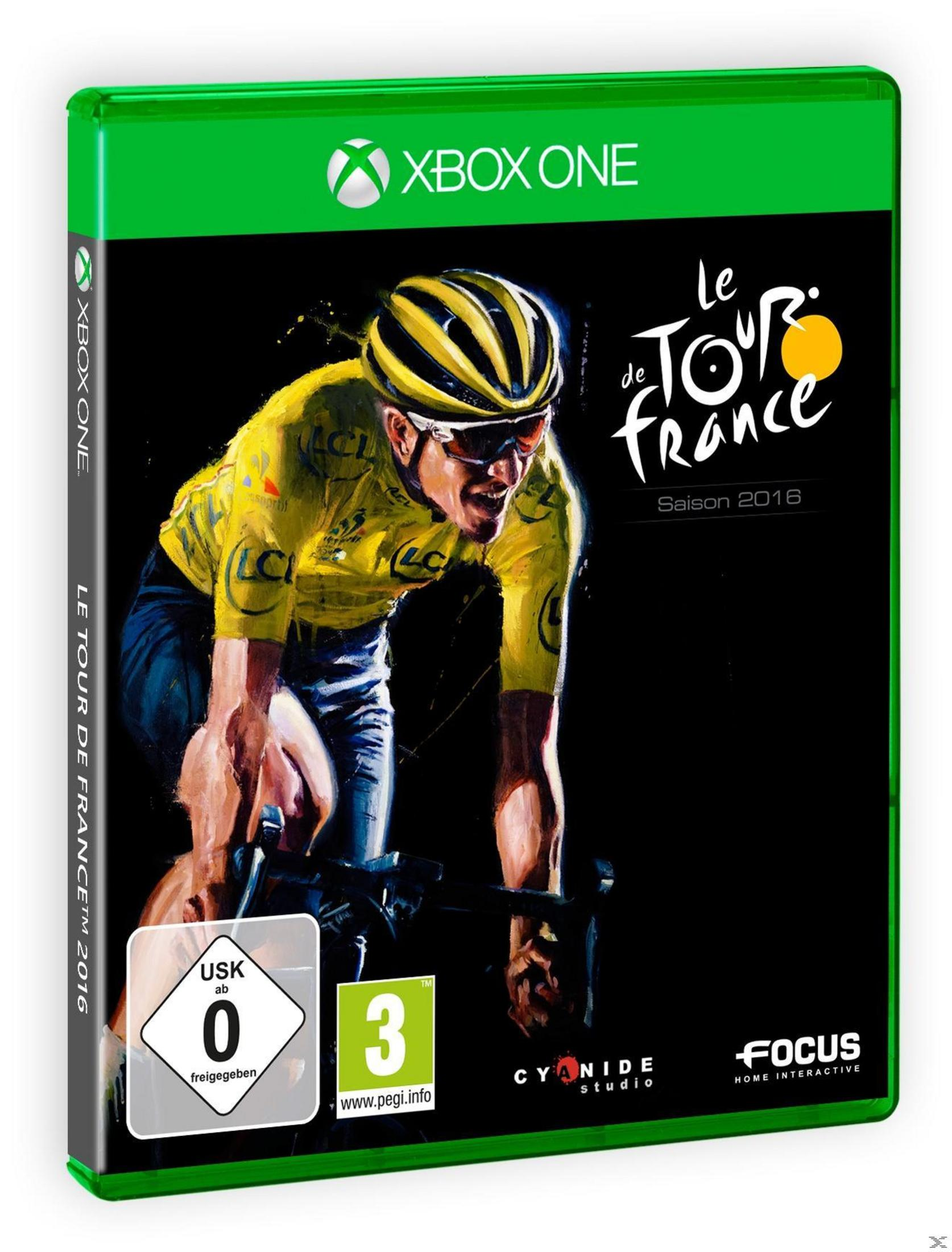 Xbox One Hülle: Radfahrer im gelben Trikot, Le Tour de France 2016 Spiel.