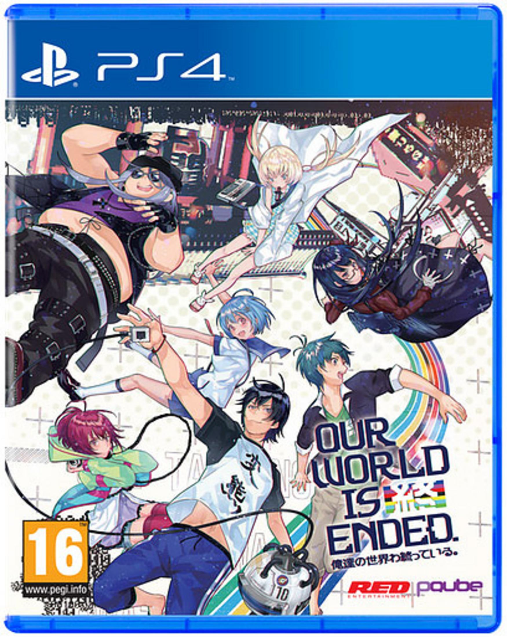 Copertina gioco PS4: Personaggi anime in pose dinamiche su sfondo urbano.