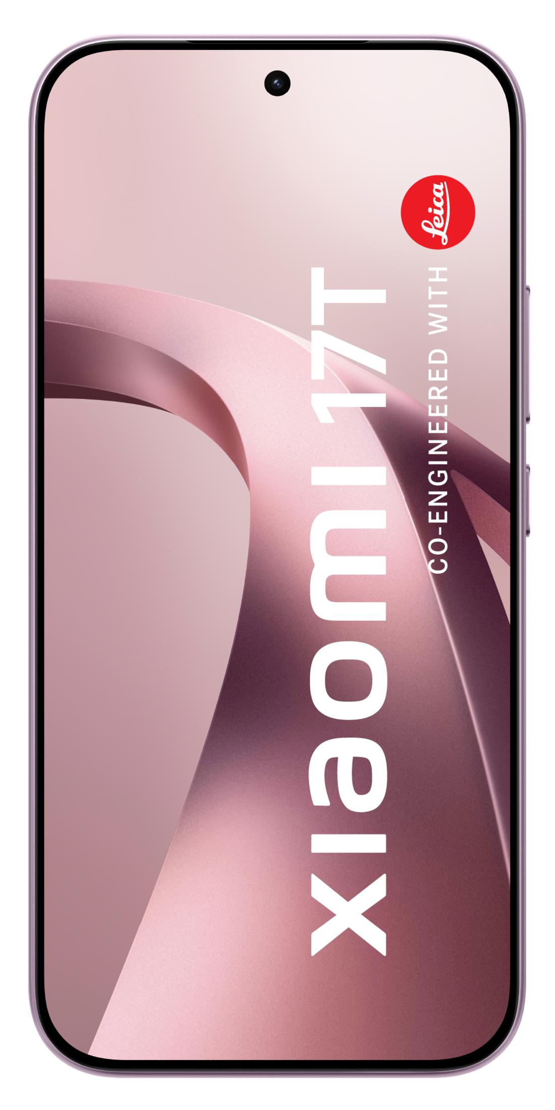 Ein lila Smartphone mit 
