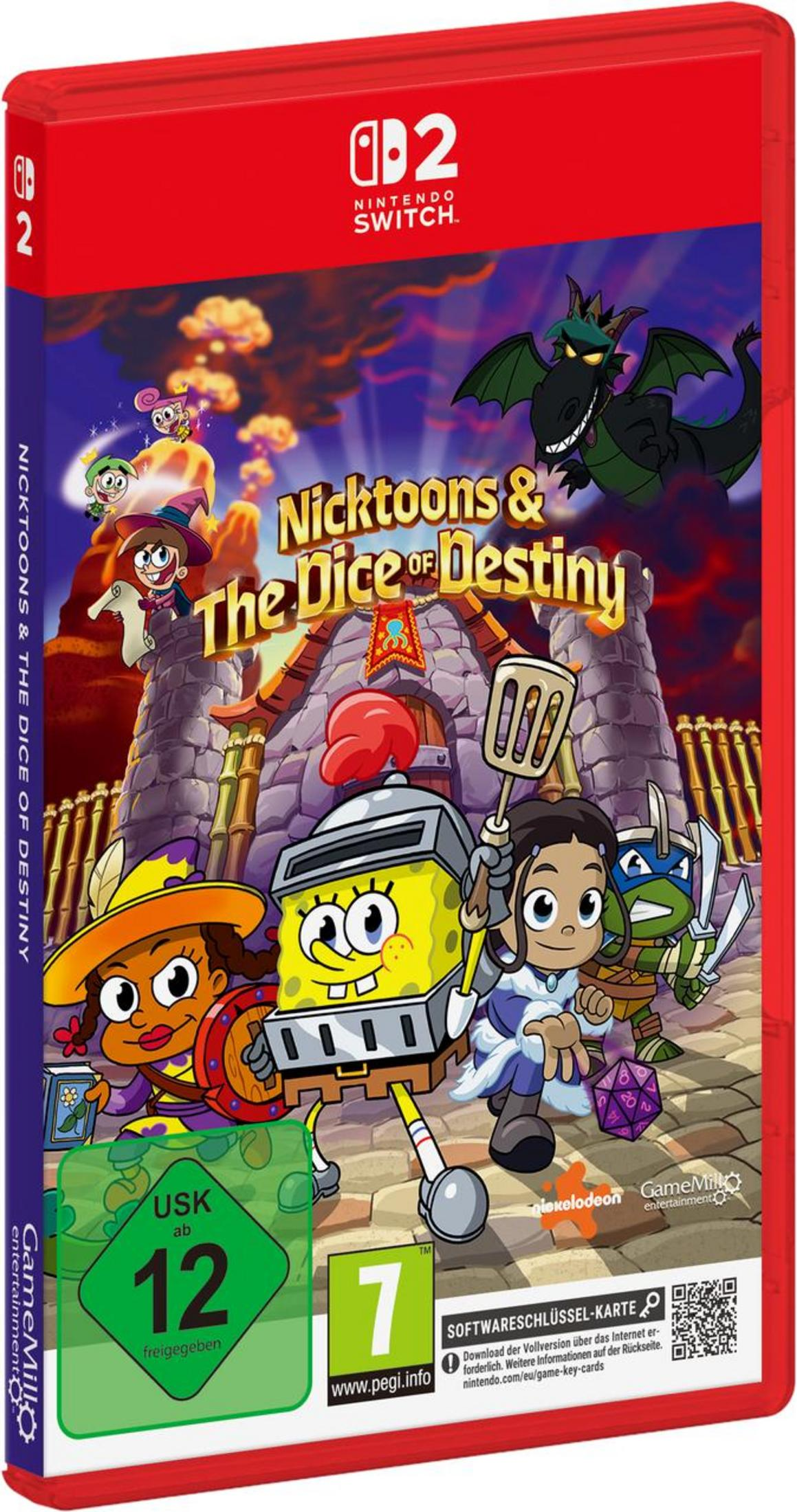 SpongeBob, Timmy Turner, Aang e Leonardo sulla copertina di un gioco.