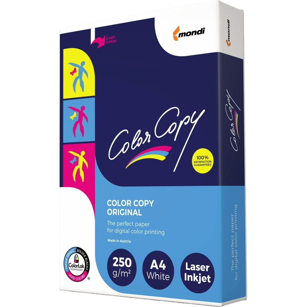 Verpackung für Color Copy Original Papier, 250g/m², A4, Weiß, für Laser/Inkjet.