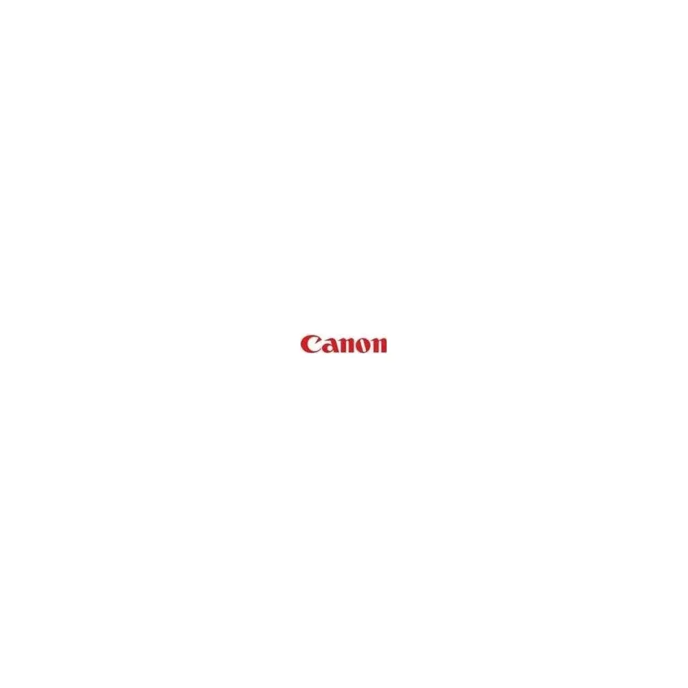 Czerwone logo Canon znajduje się na białym tle.