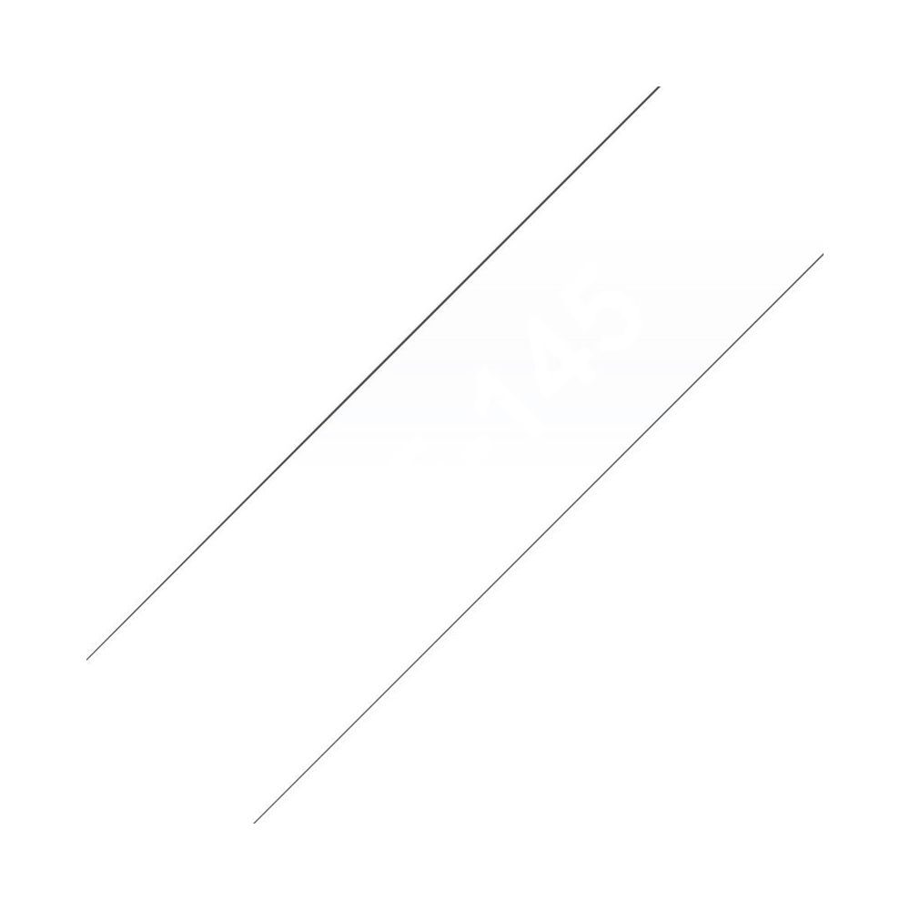 Zwei parallele schwarze Linien auf weißem Hintergrund.