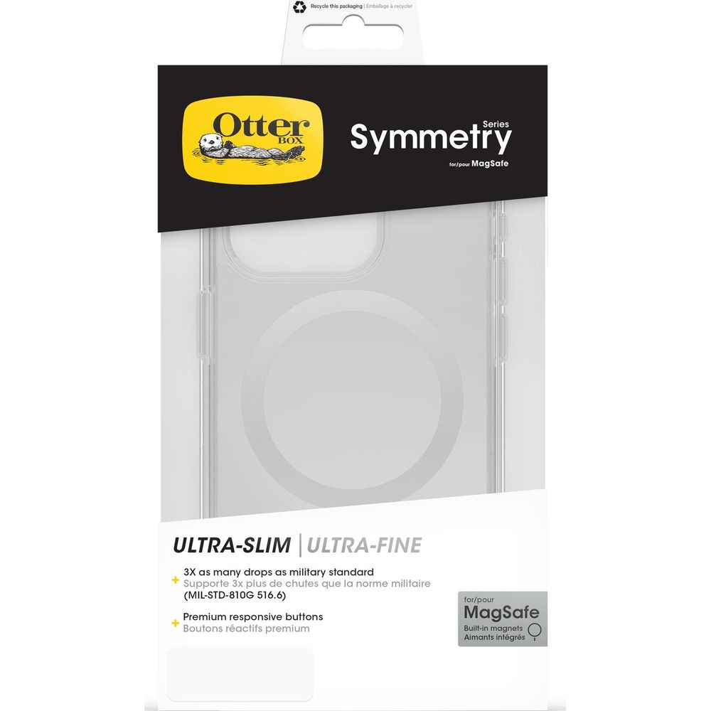 OtterBox Symmetry Hülle für MagSafe, ultra-schlank, militärischer Fallschutz.