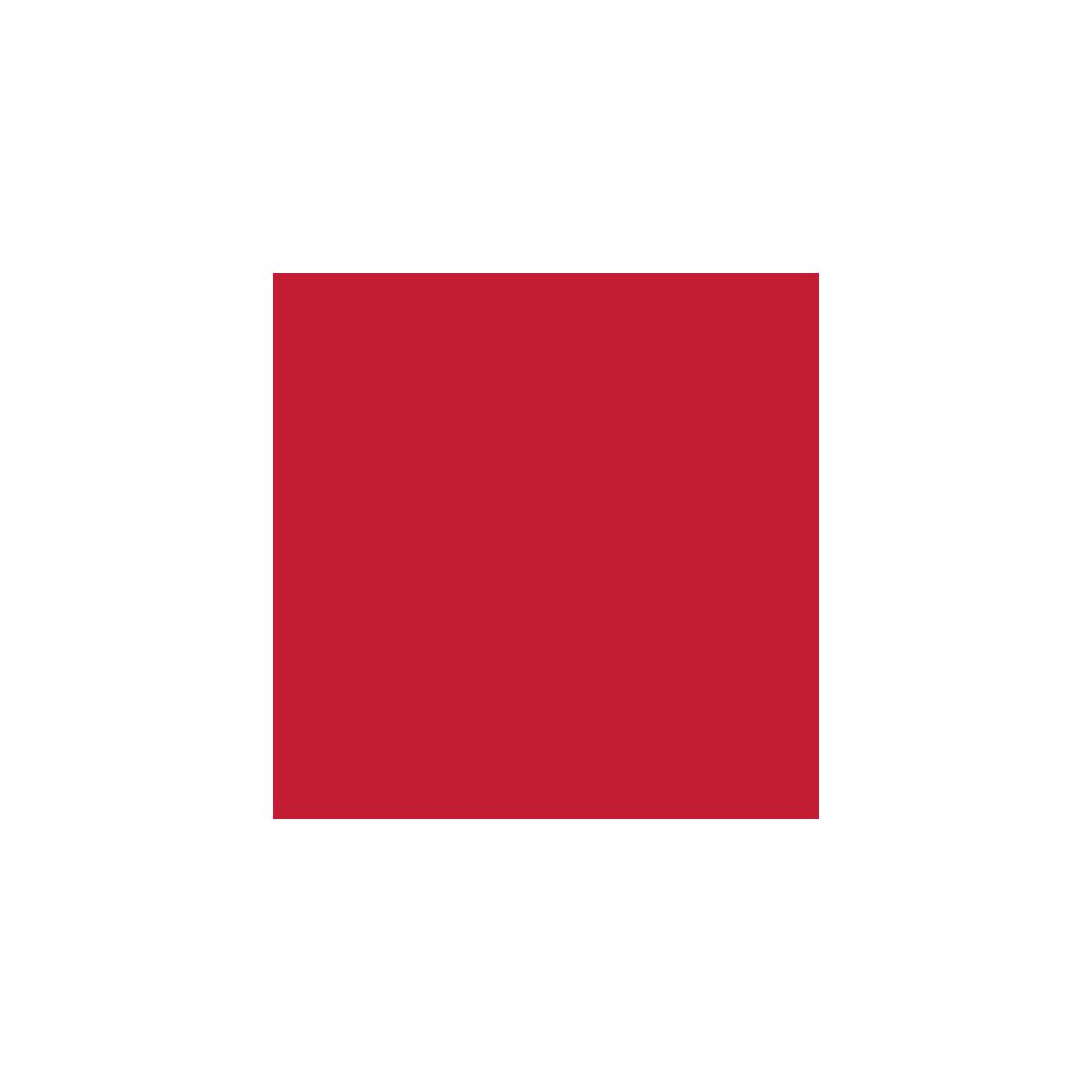 Ein rotes Quadrat auf weißem Hintergrund.