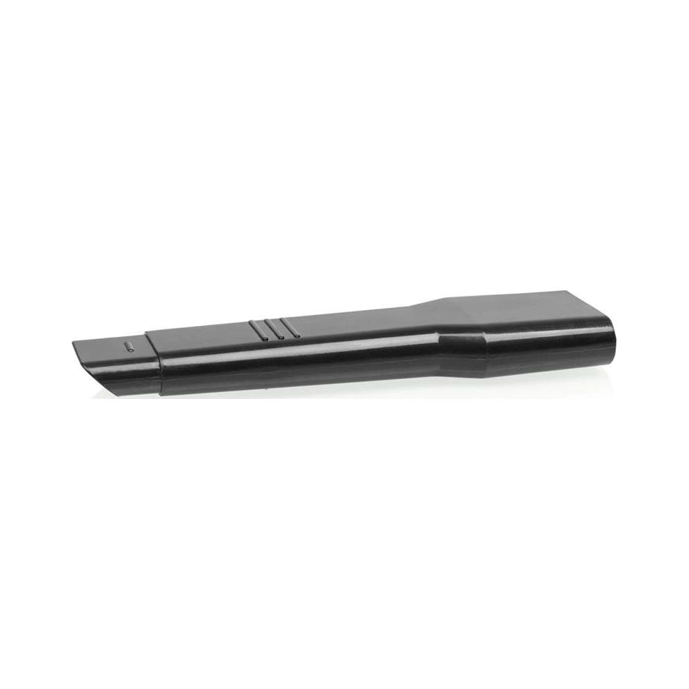 Un accessorio per tubo stretto e nero per un aspirapolvere.