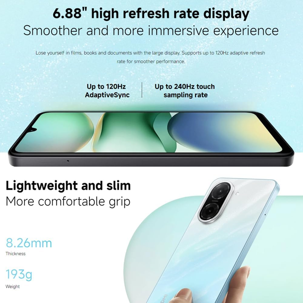 Un smartphone con pantalla de 6,88", grosor de 8,26 mm y peso de 193 g.
