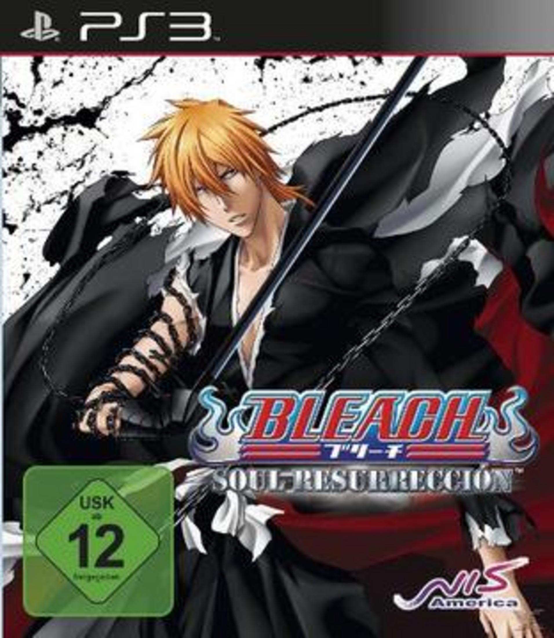 Anime-Charakter mit orangefarbenem Haar und einem Schwert, auf dem Cover eines PS3-Spiels.