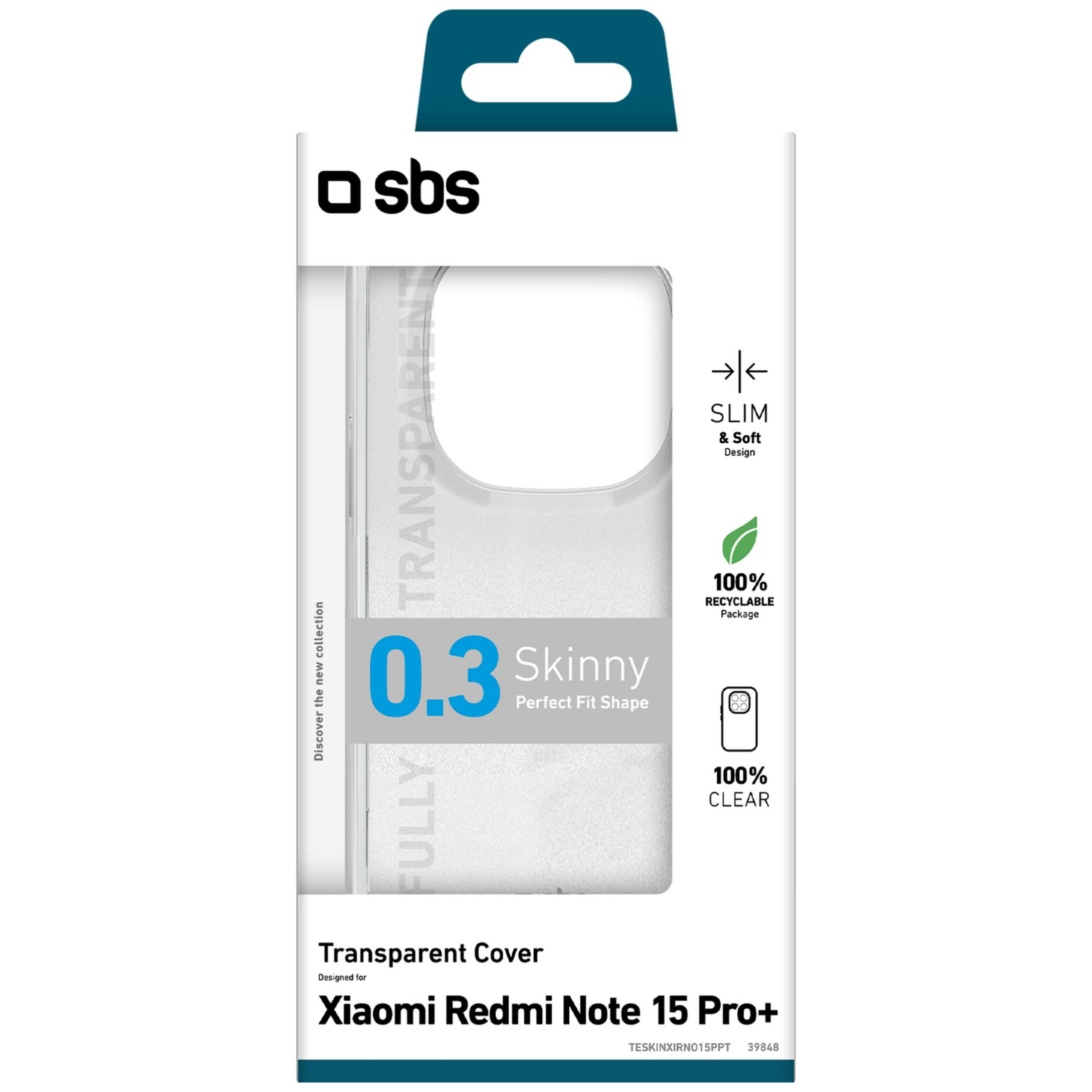 SBS transparente Handyhülle Verpackung für Xiaomi Redmi Note 15 Pro+