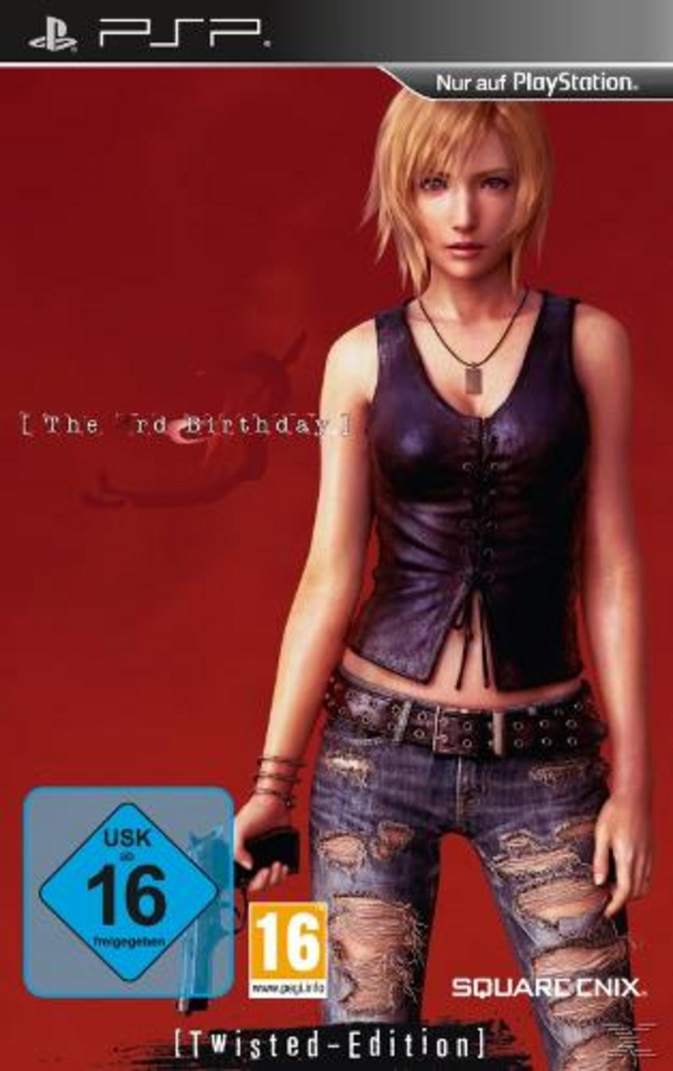 PSP-Spielcover mit Frau in zerrissener Kleidung und USK-Siegel.