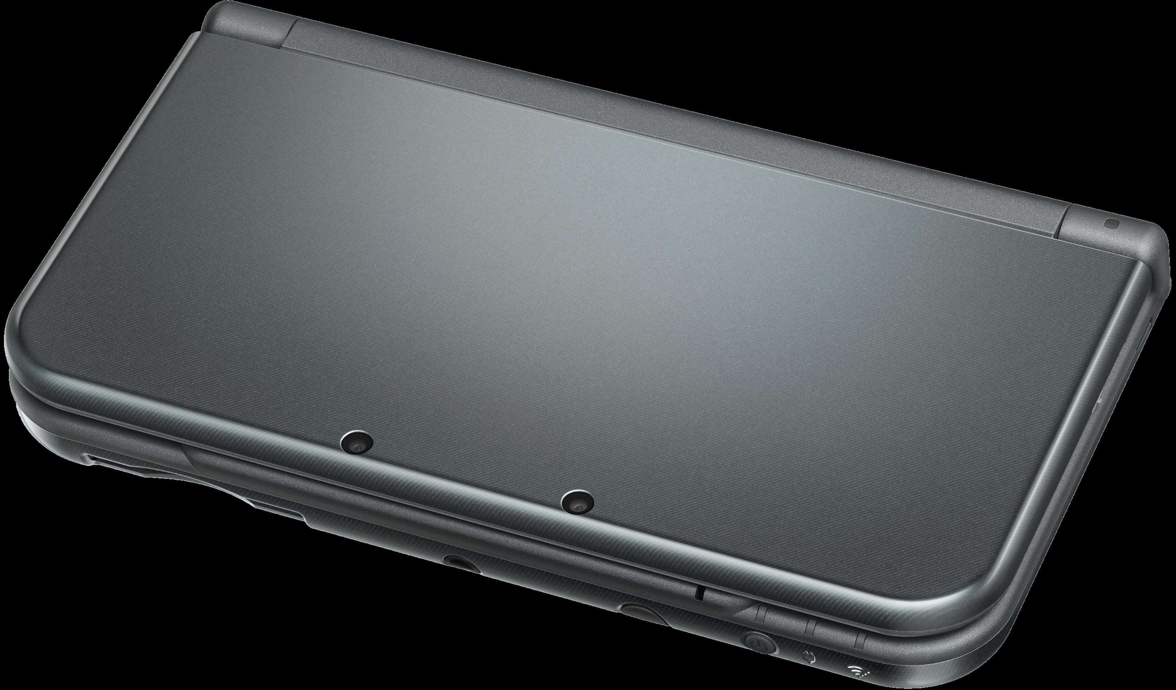 Grauer Nintendo 3DS XL Handheld-Spielekonsole, geschlossen.