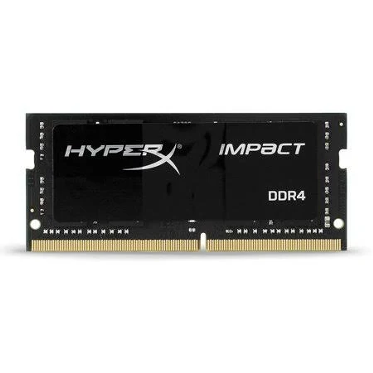 Czarny moduł RAM DDR4 z logo HyperX Impact.