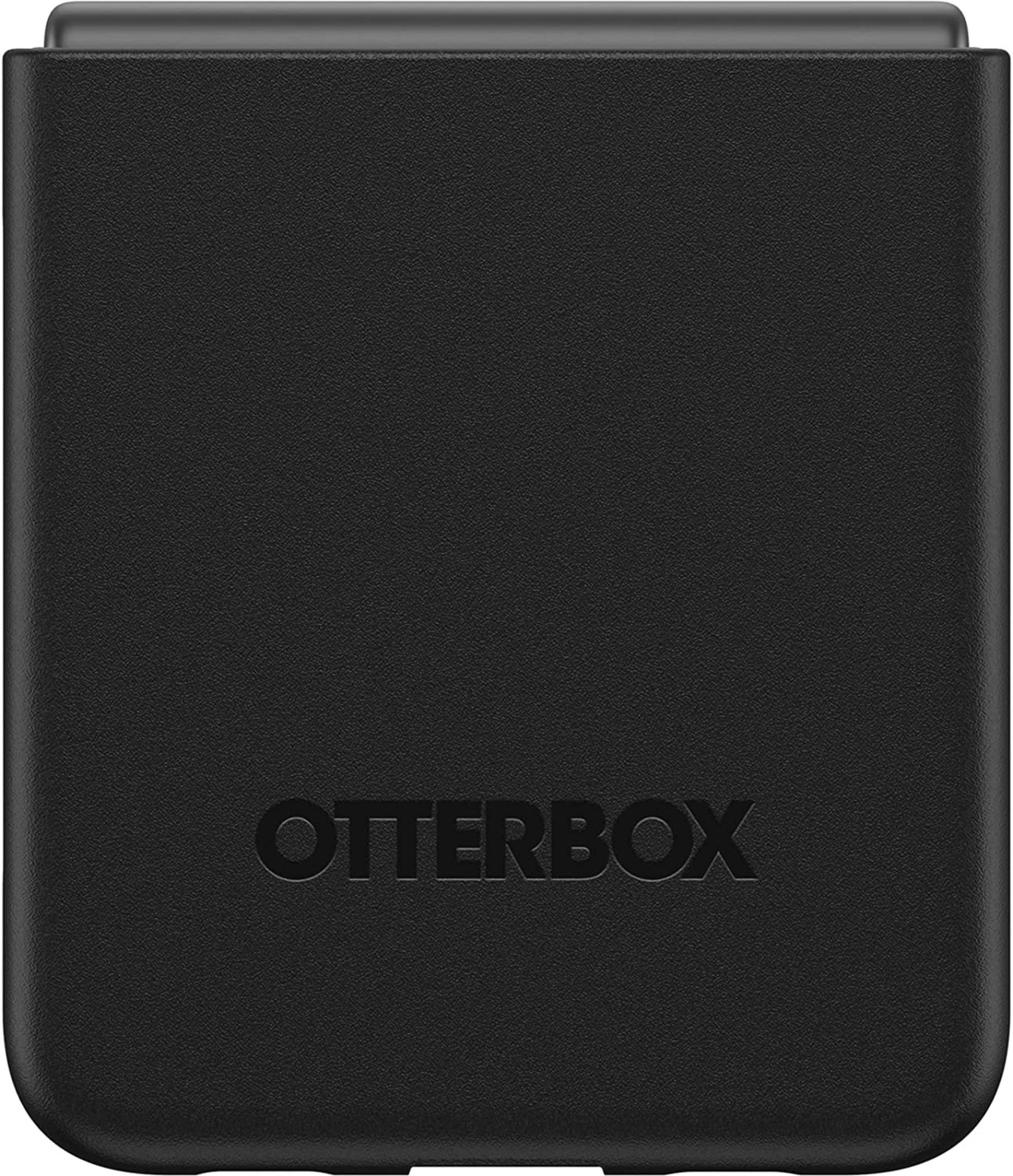 Custodia nera Otterbox con logo in rilievo.