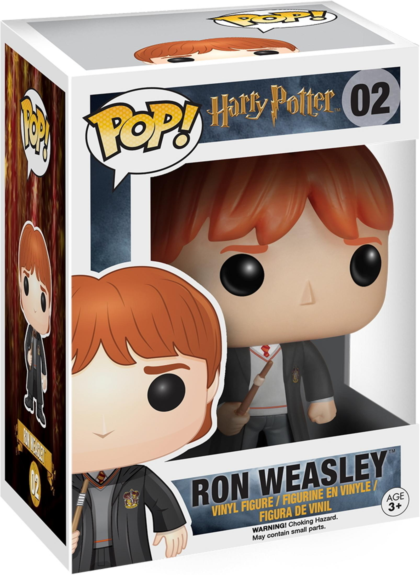 Figura Funko Pop! de Ron Weasley de Harry Potter en caja, n.º 02.