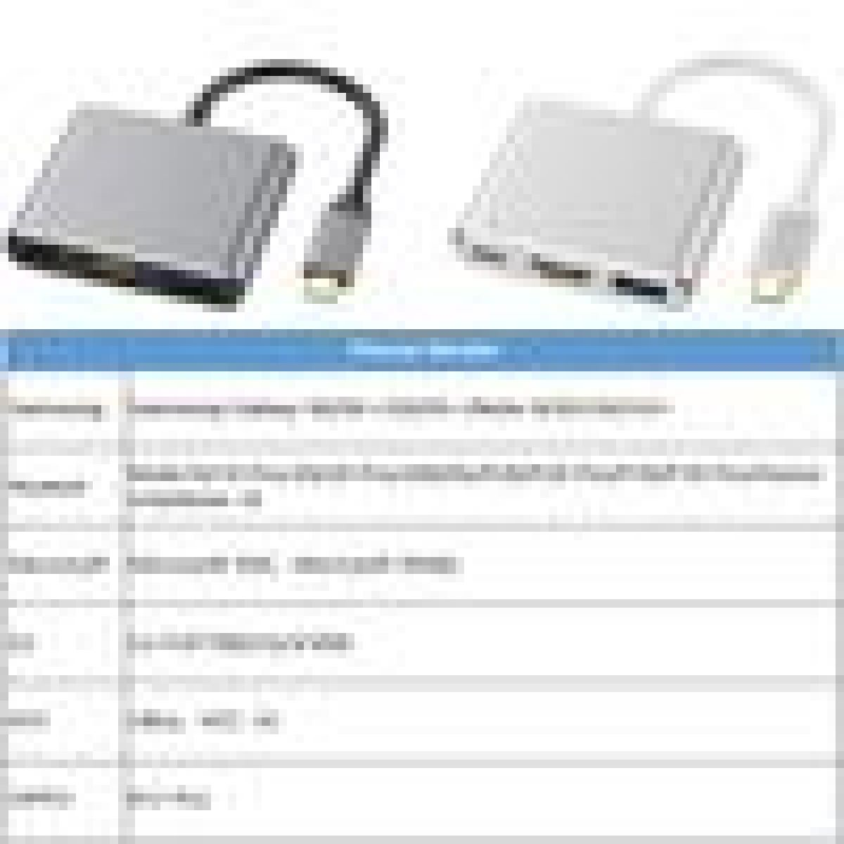 Zwei silberne USB-C-Hubs mit HDMI- und USB-Anschlüssen.