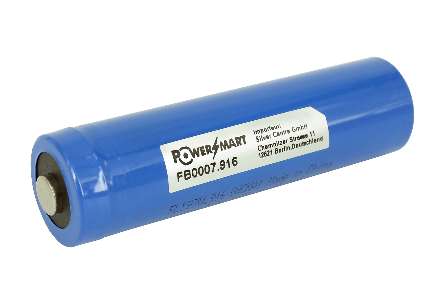 Blaue Batterie mit Aufschrift Power Smart, Modell FB0007.916.