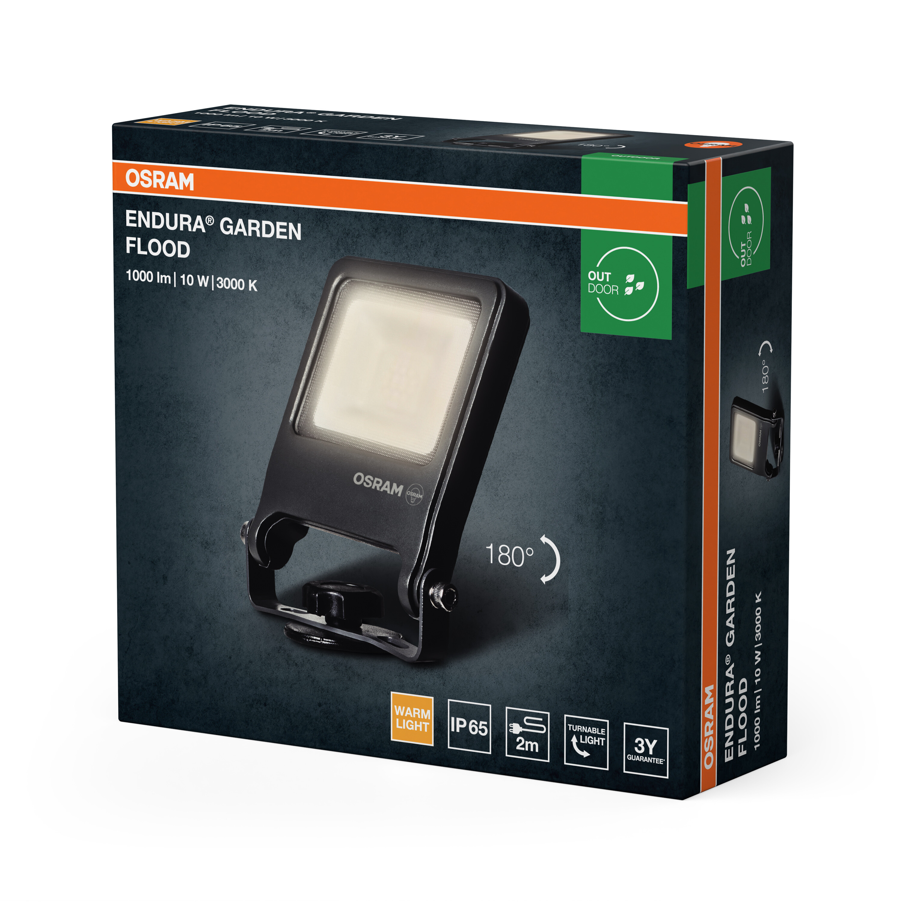 OSRAM Endura Garden Flood Licht Verpackung mit Details