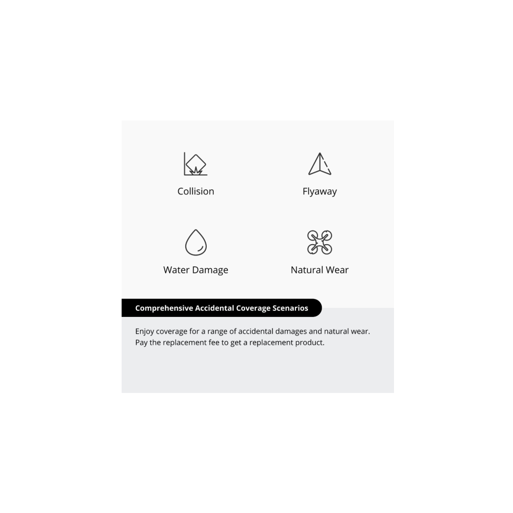 Symbole für Kollision, Absturz, Wasserschaden, Verschleiß. Abdeckung von Schäden.