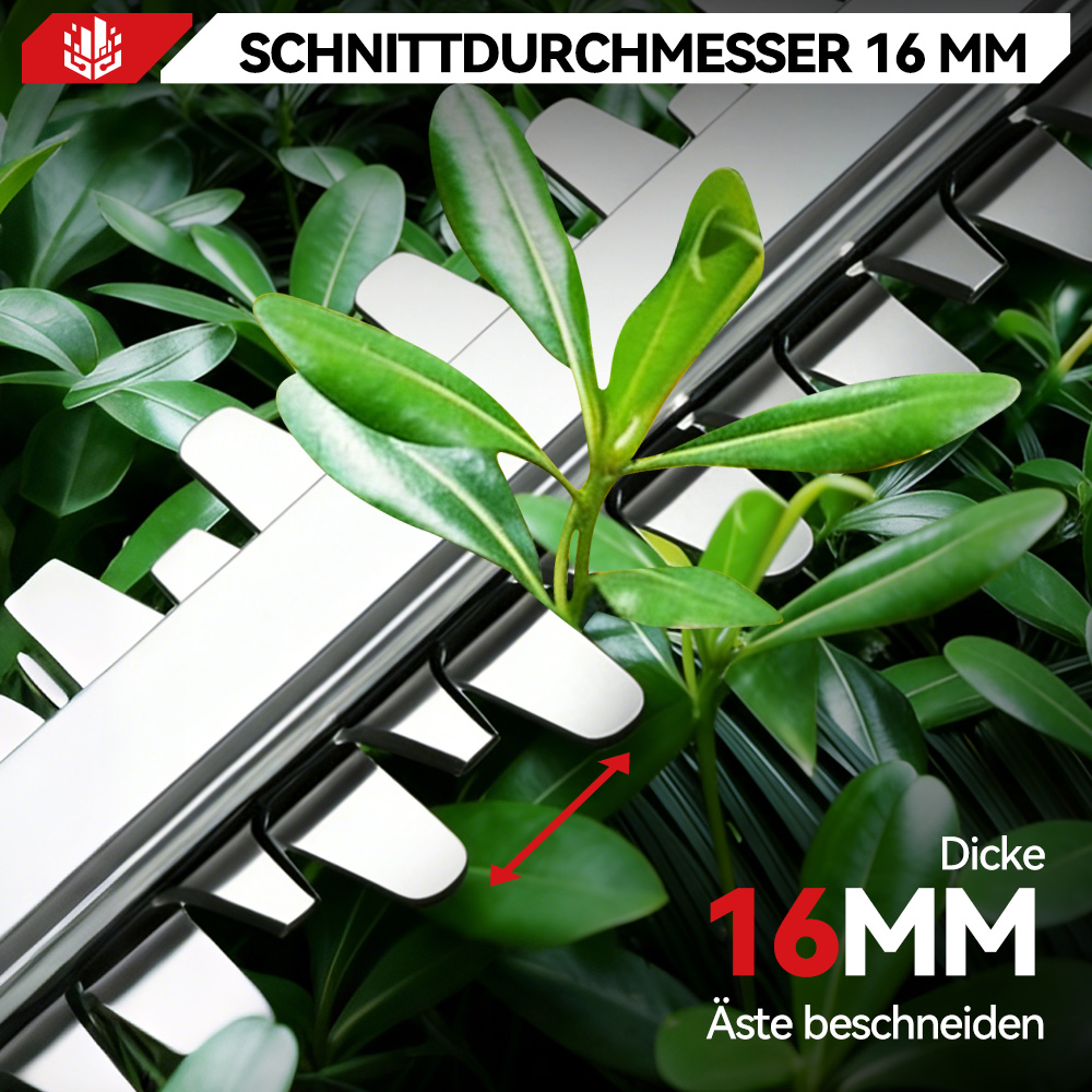 ONEVAN 3000 U/min | 50,8 cm | 16 mm | 270 cm Heckenschere blau