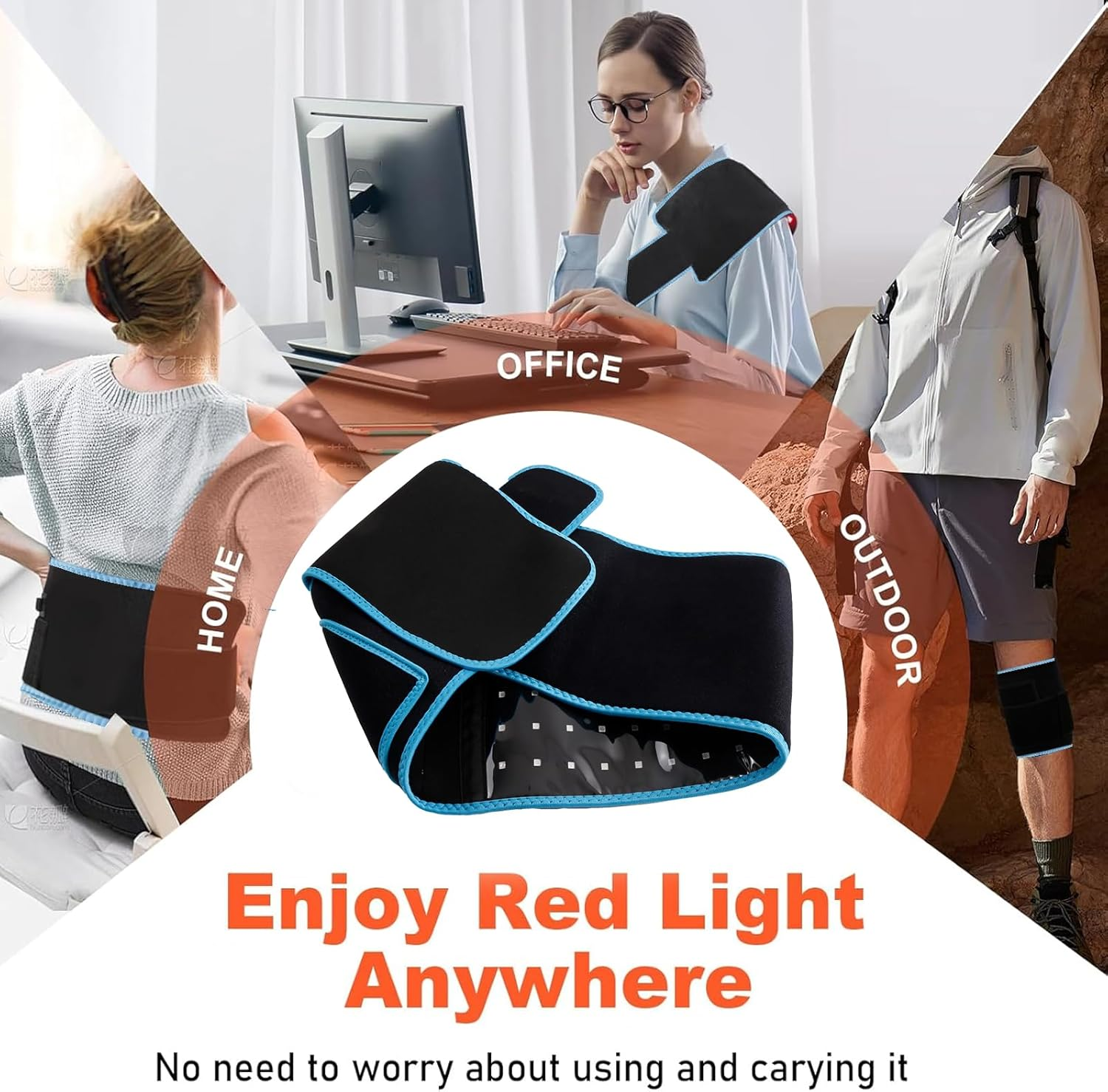 Produktbild zeigt Anwendung zu Hause, im Büro und draußen.